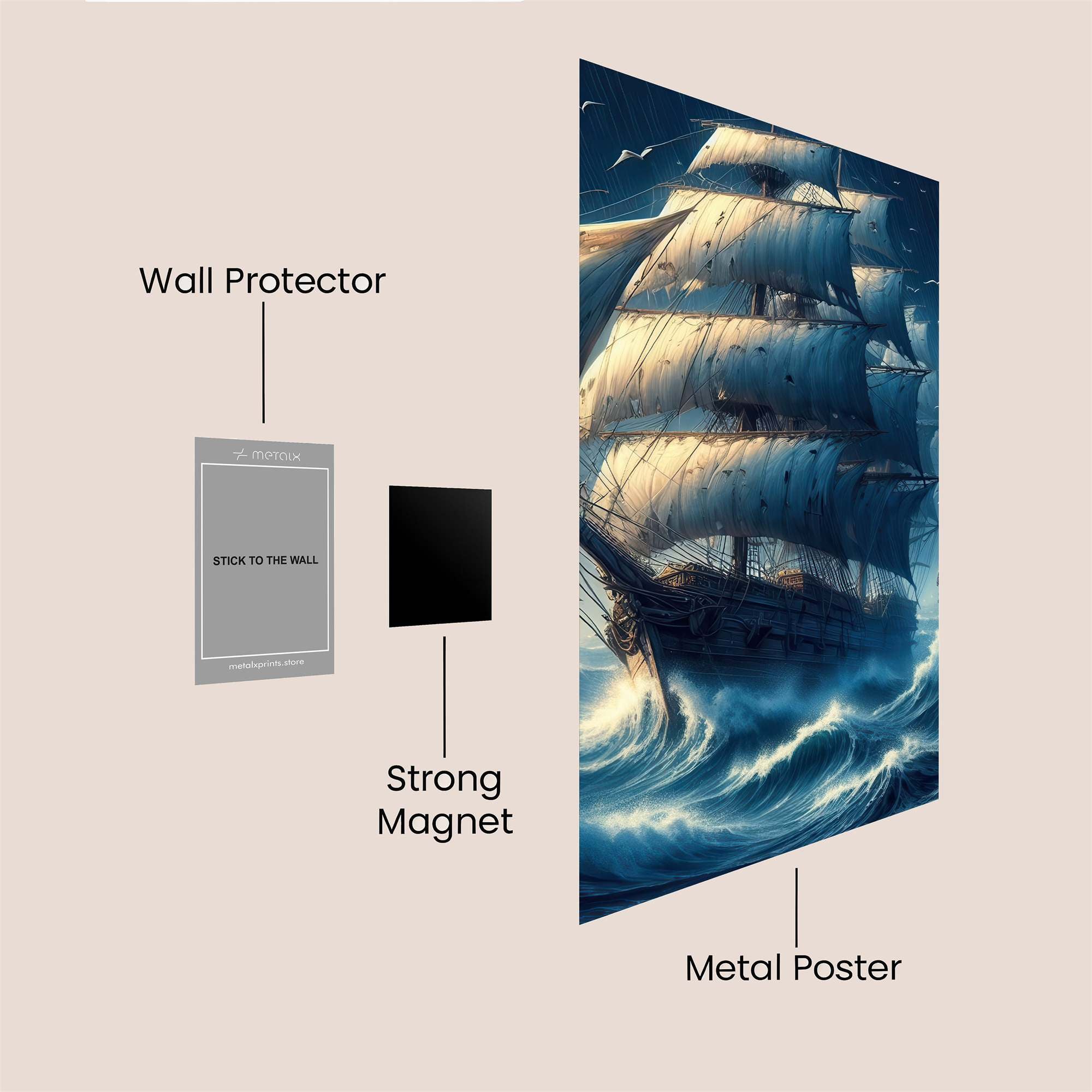 Kraken Peril Safe Wall Magnetic / M