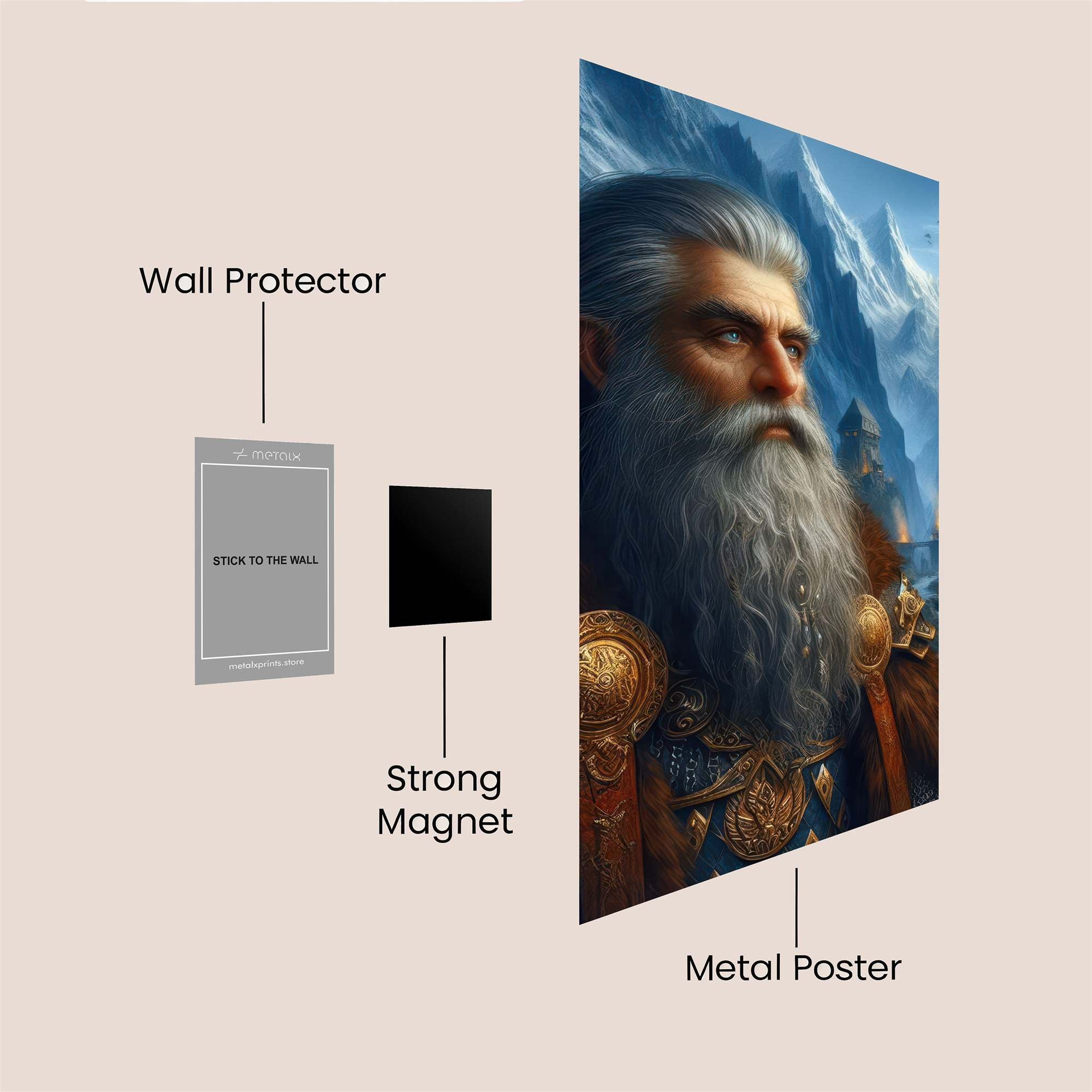 Elven Sentinel Safe Wall Magnetic / M