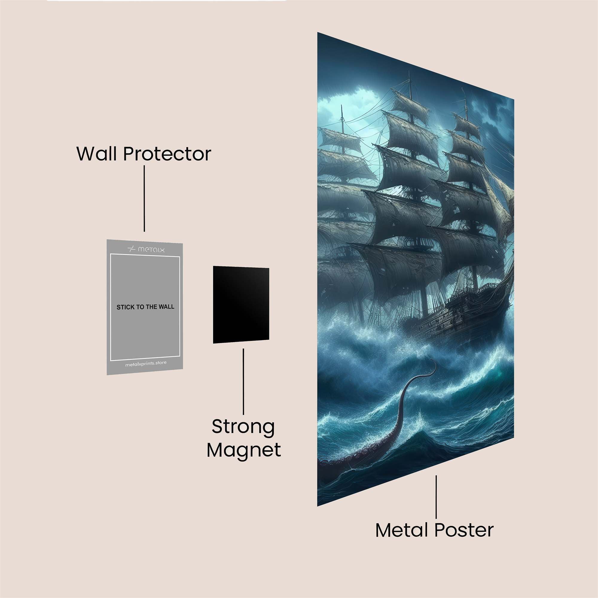Kraken's Fury Safe Wall Magnetic / M