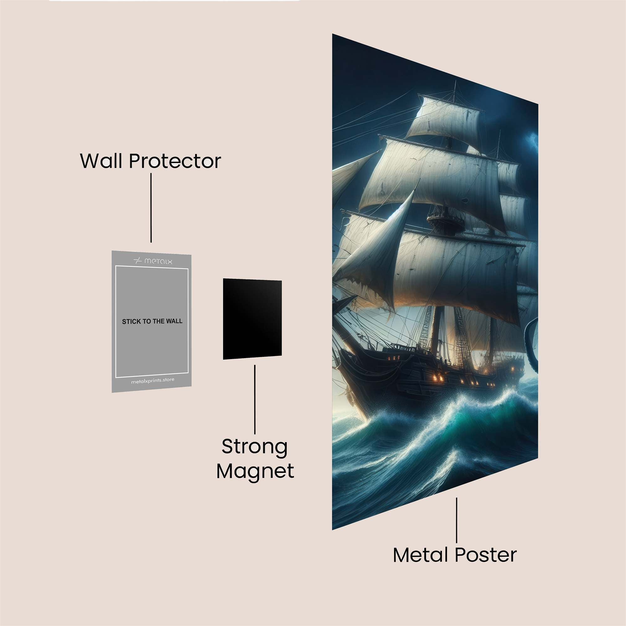 Kraken's Wrath Safe Wall Magnetic / M