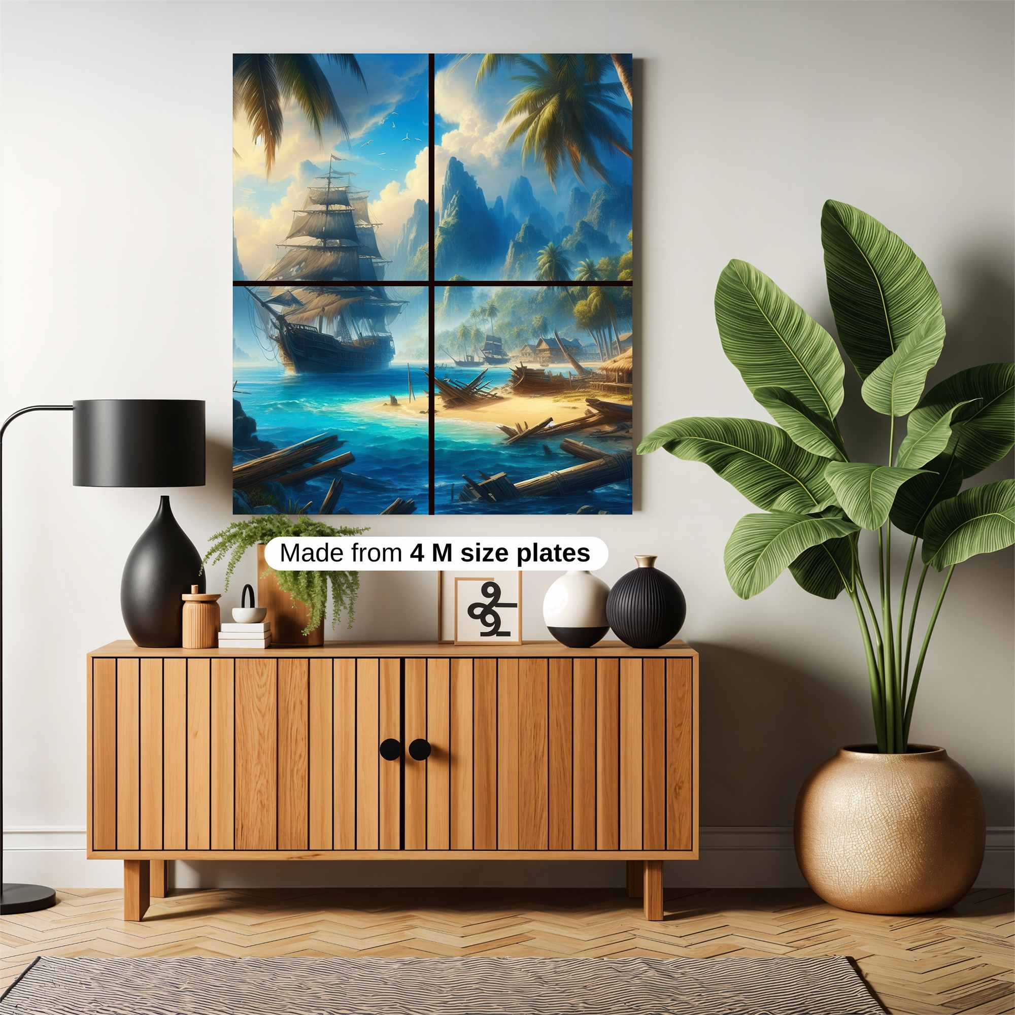 Pirate's Paradise Safe Wall Magnetic / M