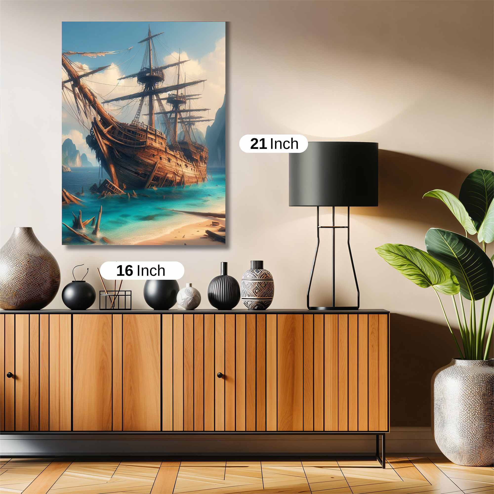 Ghostly Galleon Safe Wall Magnetic / M