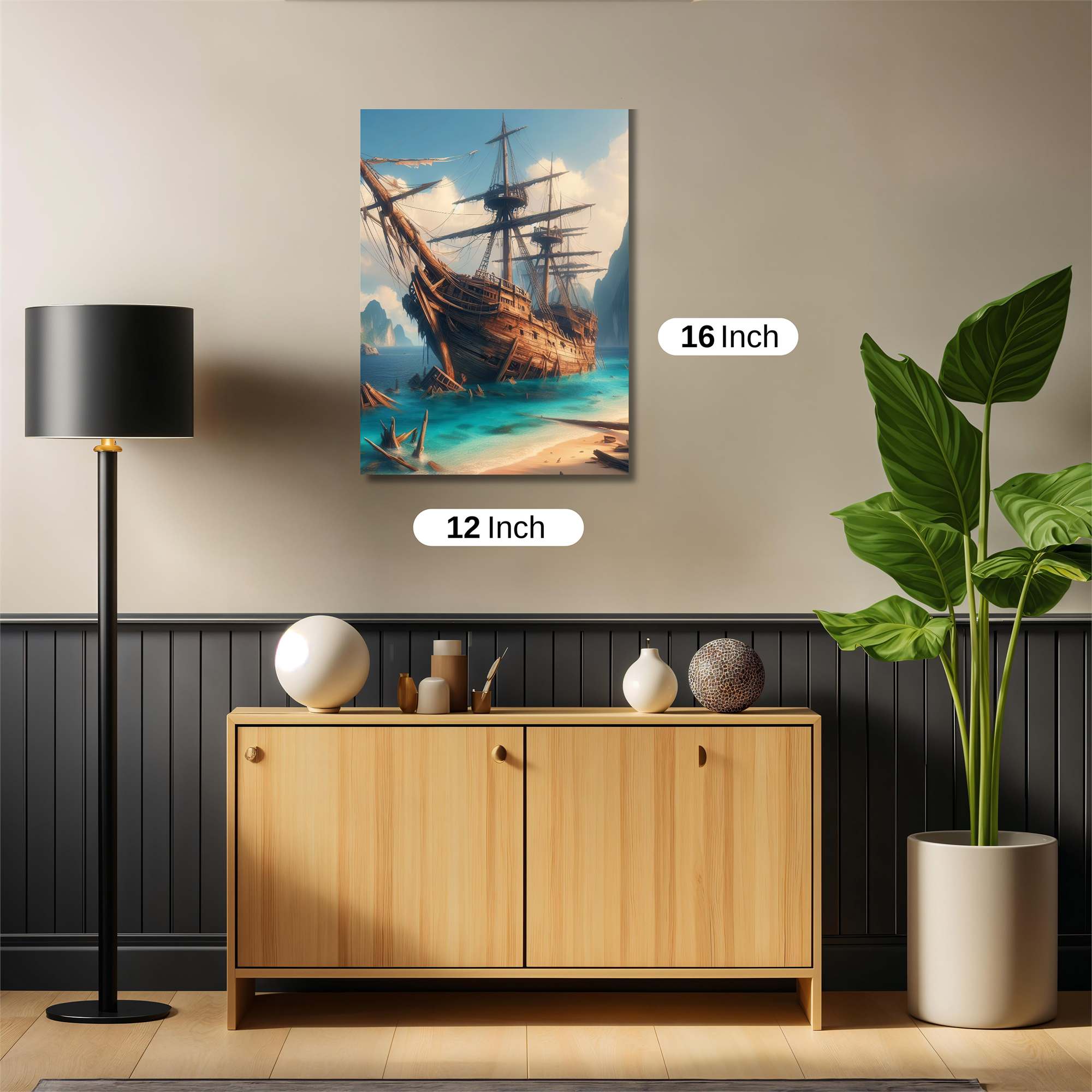 Ghostly Galleon Safe Wall Magnetic / M