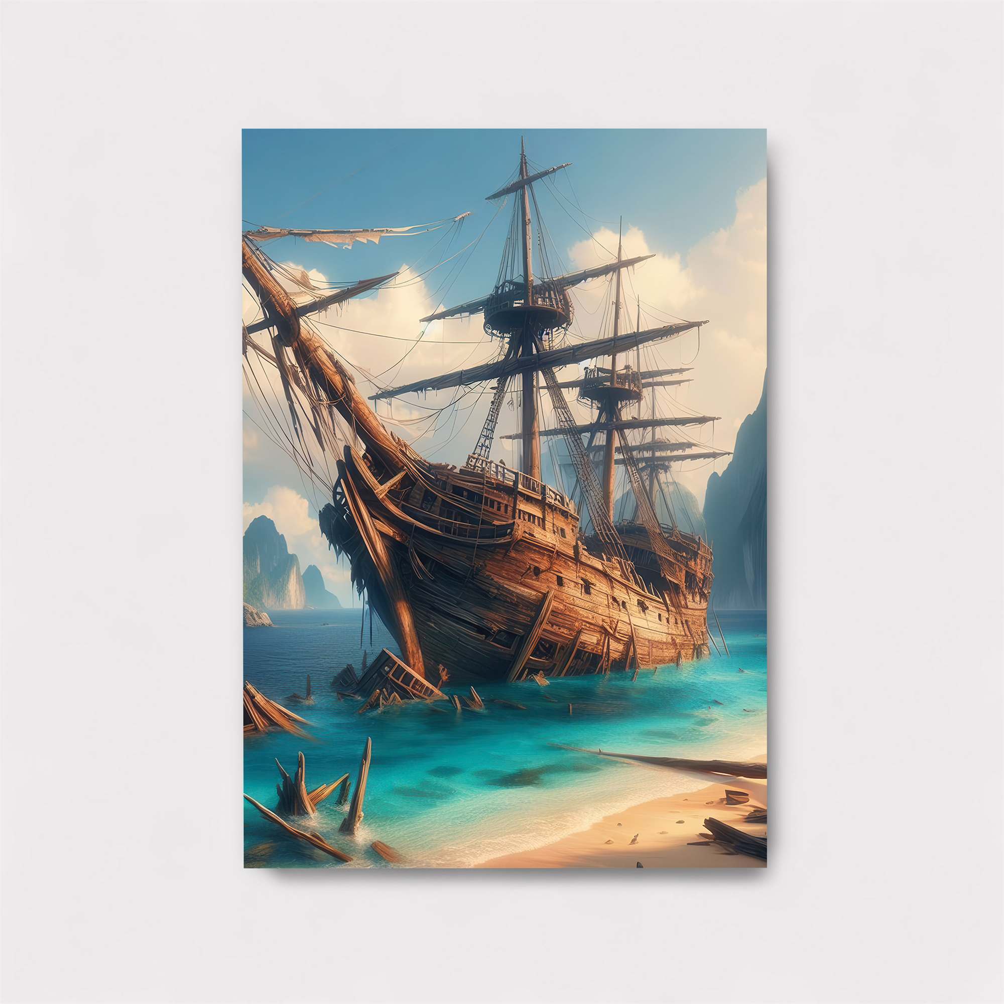 Ghostly Galleon Safe Wall Magnetic / M