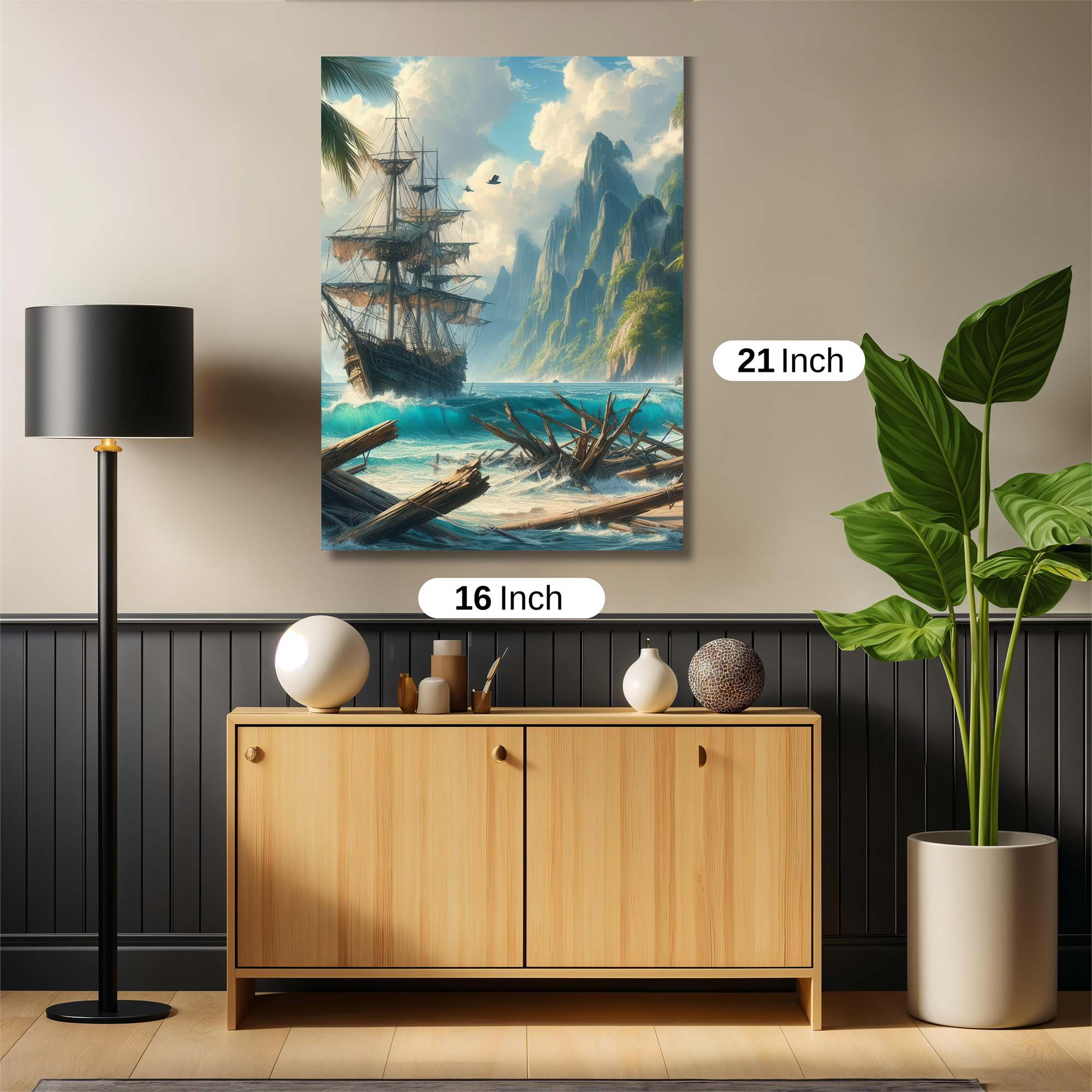 Pirate's Serenity Safe Wall Magnetic / M