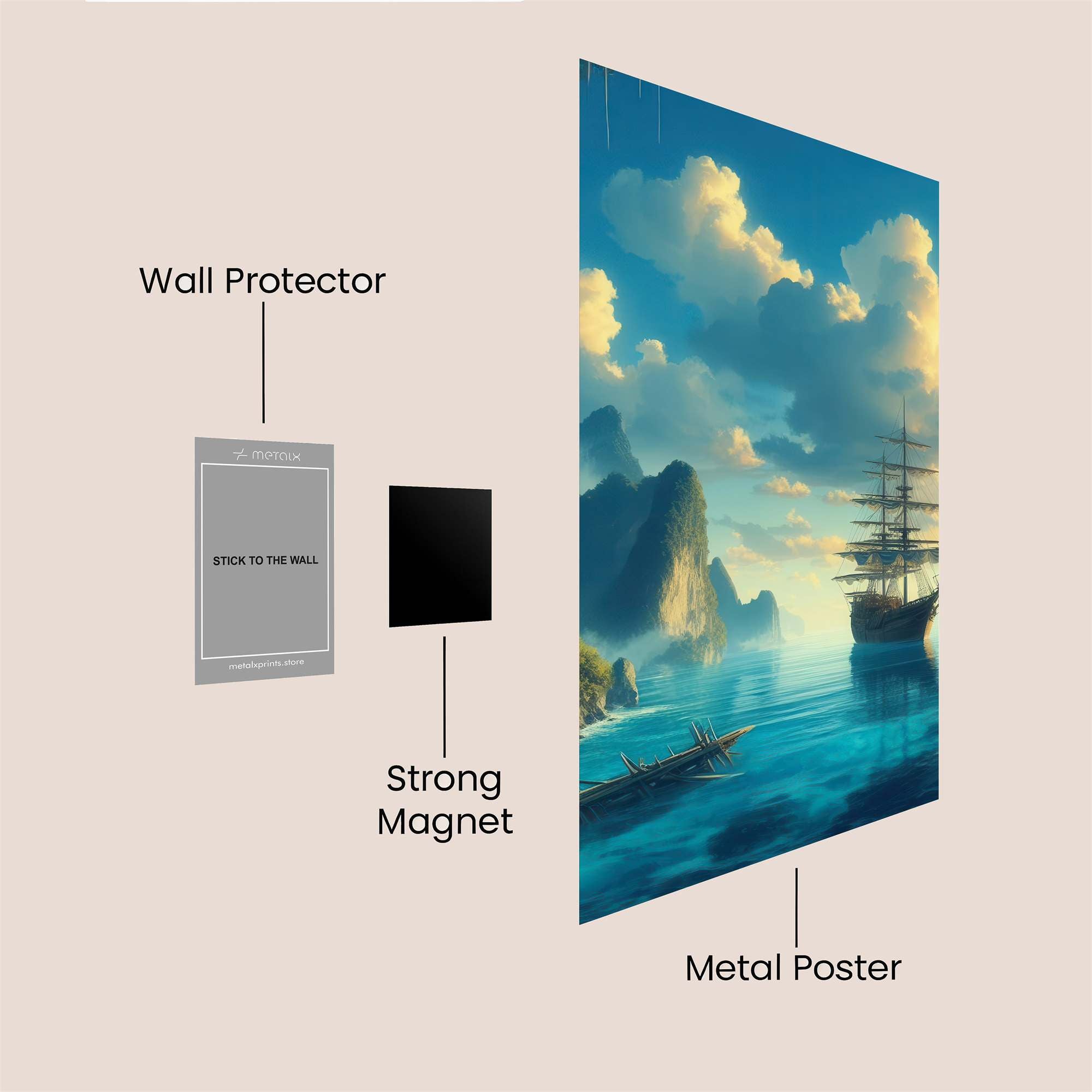 Mystic Voyage Safe Wall Magnetic / M