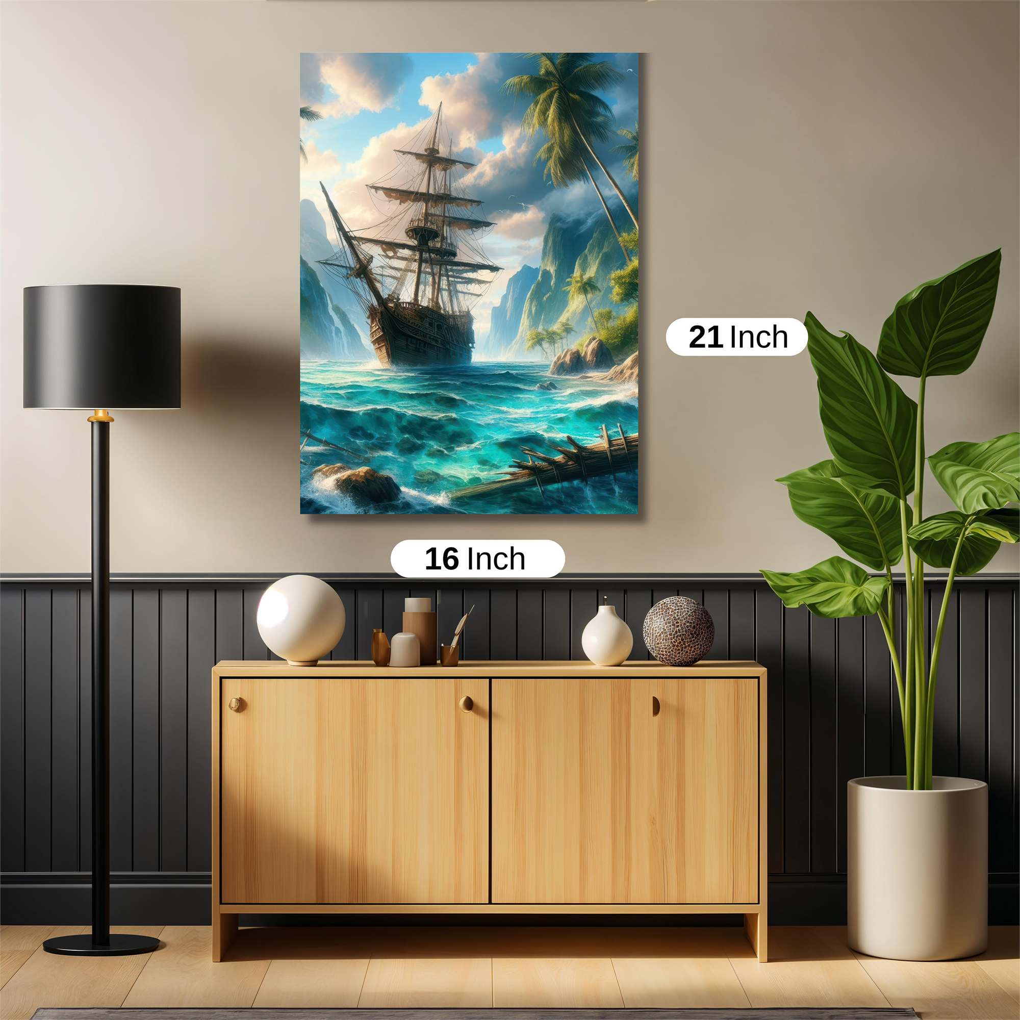 Pirate's Paradise Safe Wall Magnetic / M