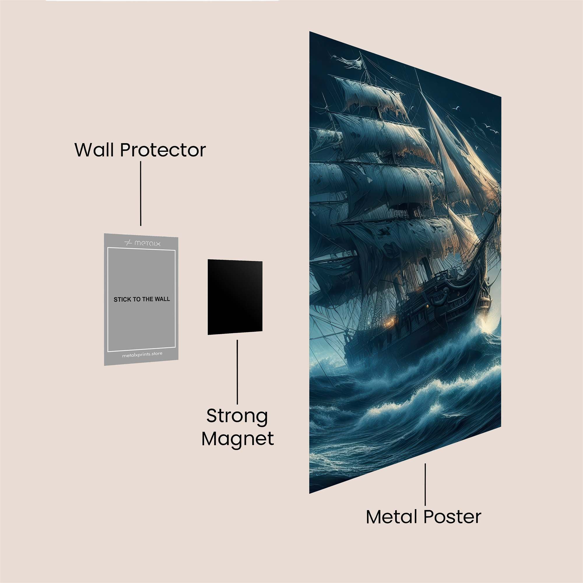 Kraken's Wrath Safe Wall Magnetic / M