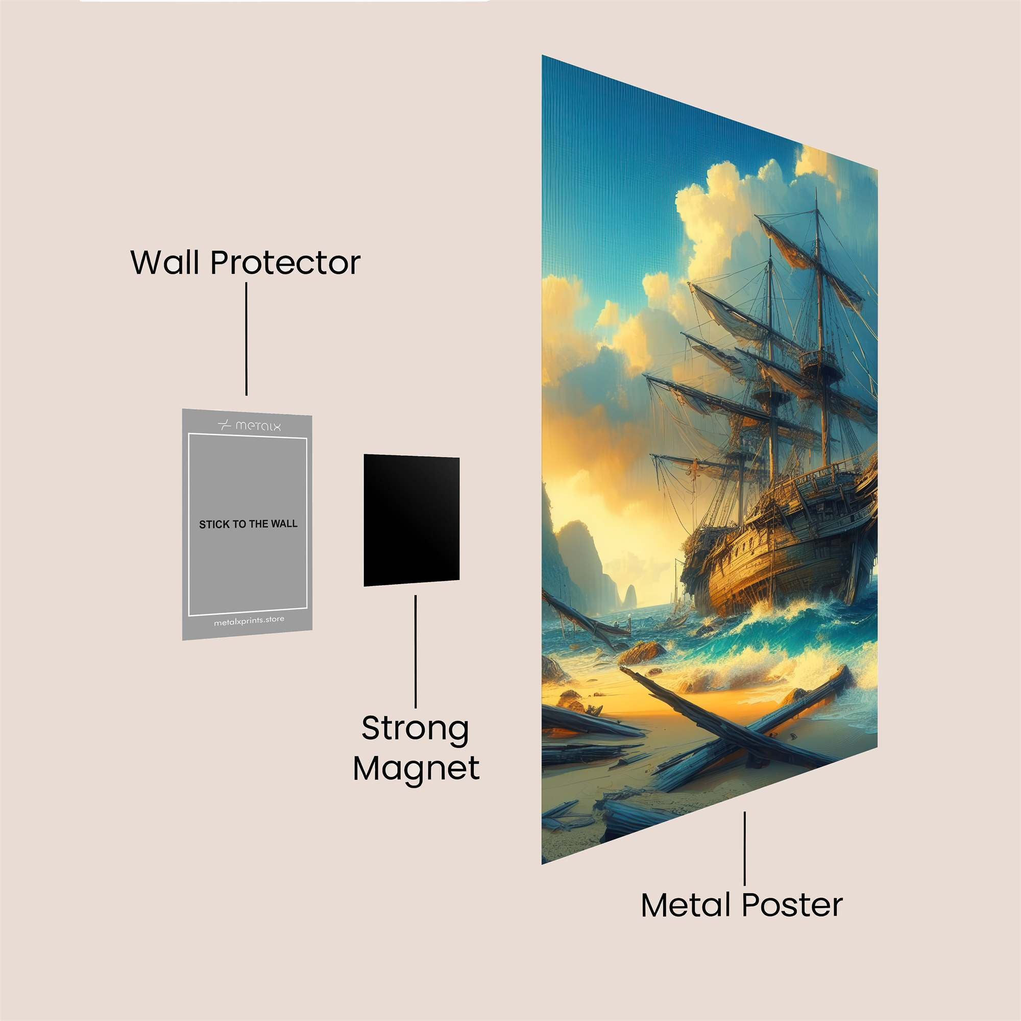 Pirate's Haven Safe Wall Magnetic / M