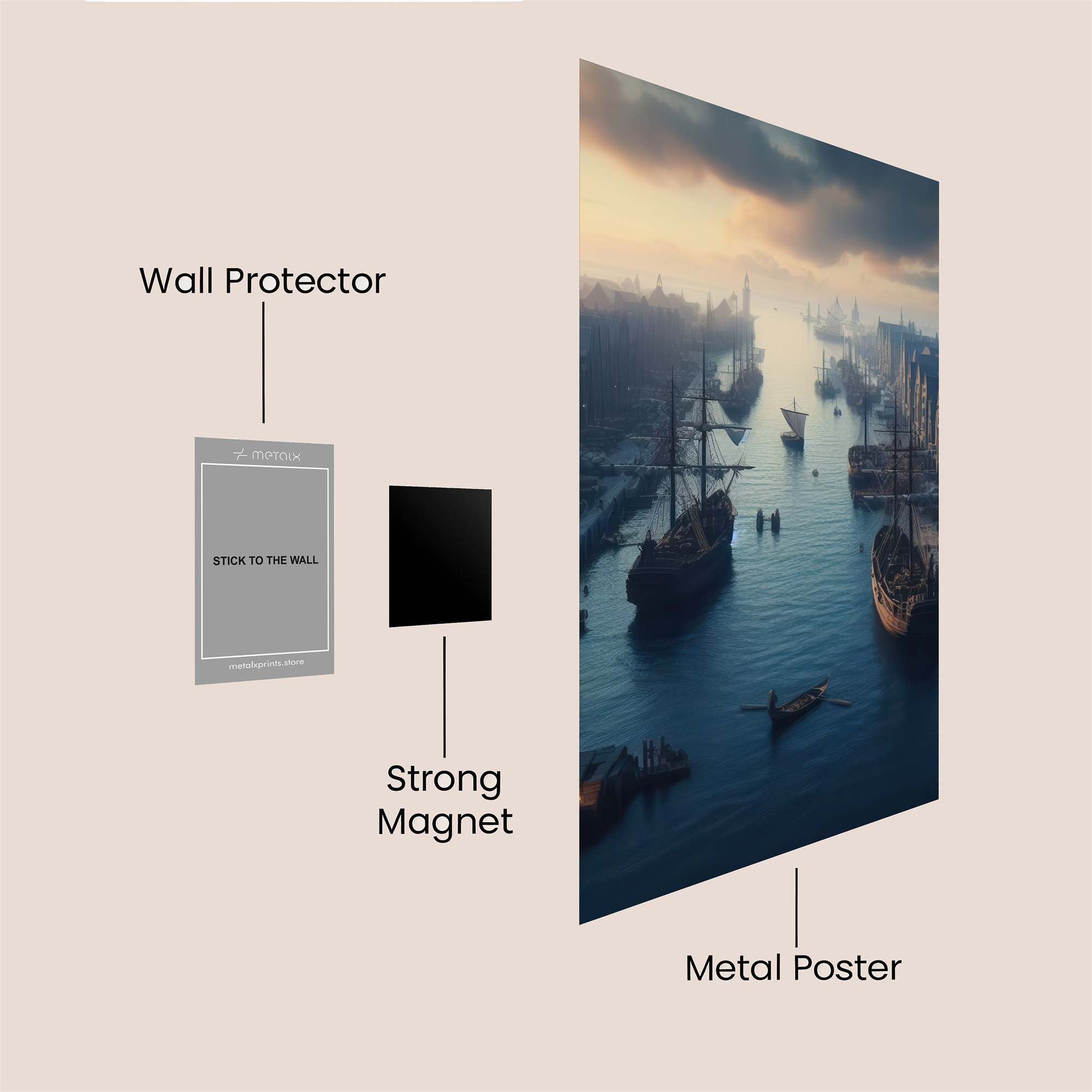 Harbor Twilight Safe Wall Magnetic / M