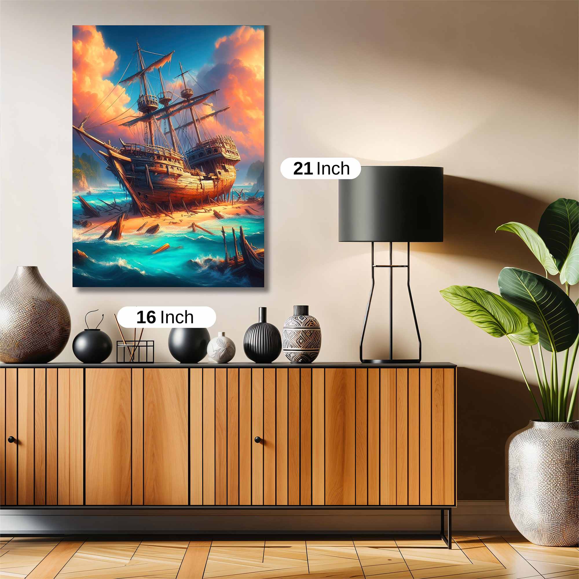 Shipwreck Serenity Safe Wall Magnetic / M