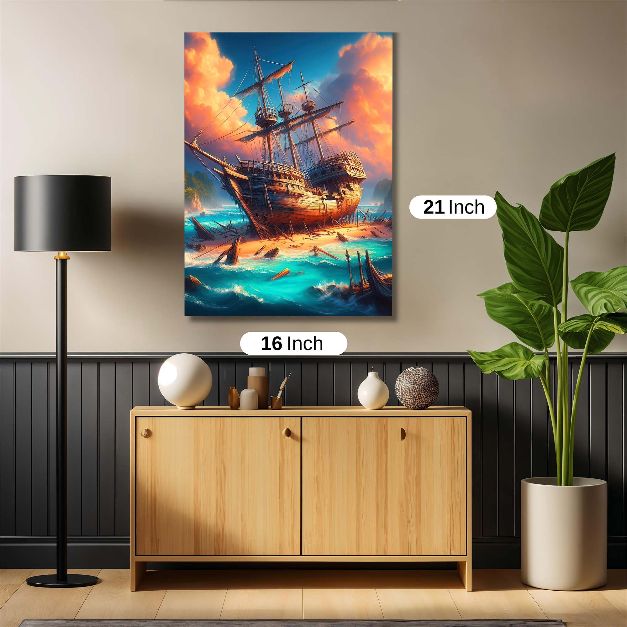 Shipwreck Serenity Safe Wall Magnetic / M