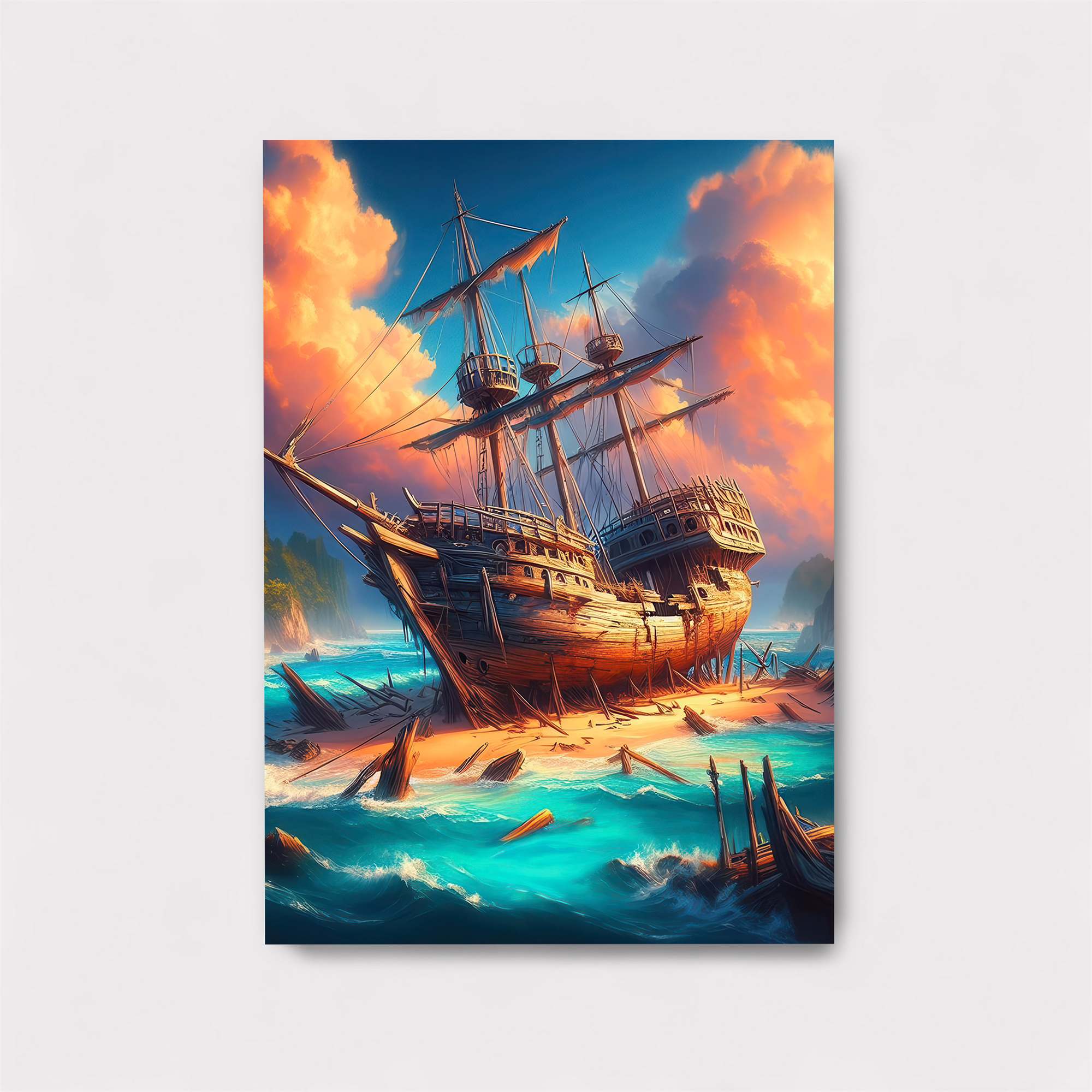 Shipwreck Serenity Safe Wall Magnetic / M