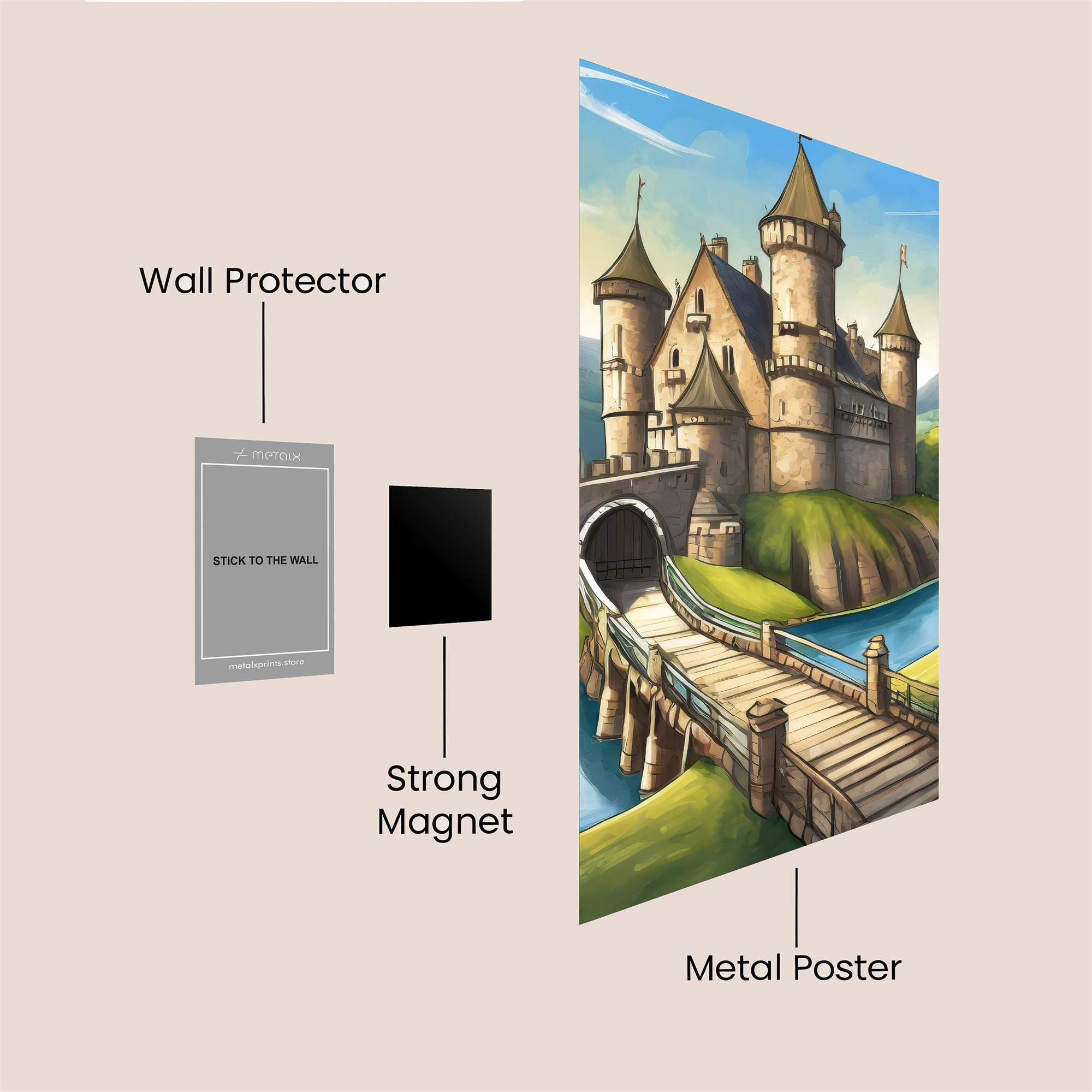 Castle Serenity Safe Wall Magnetic / M