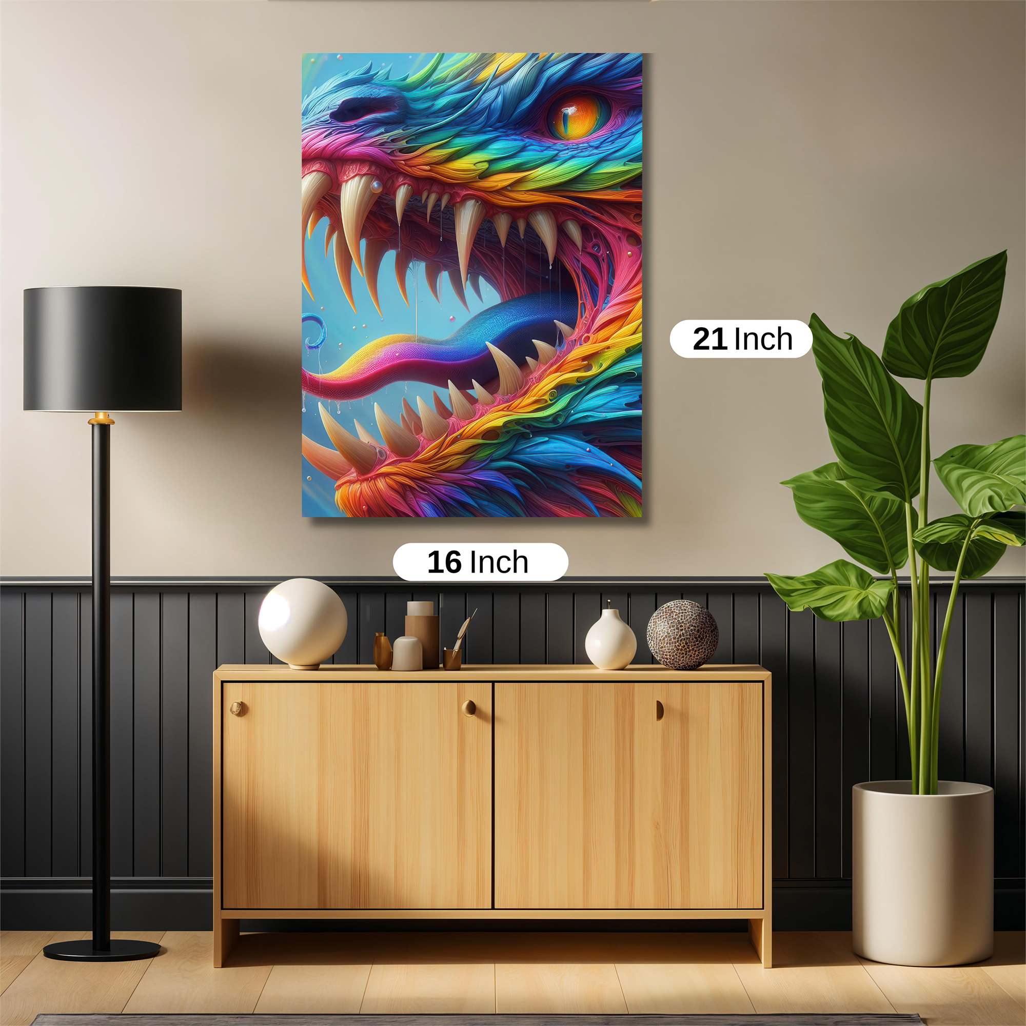 Rainbow Dragon Safe Wall Magnetic / M