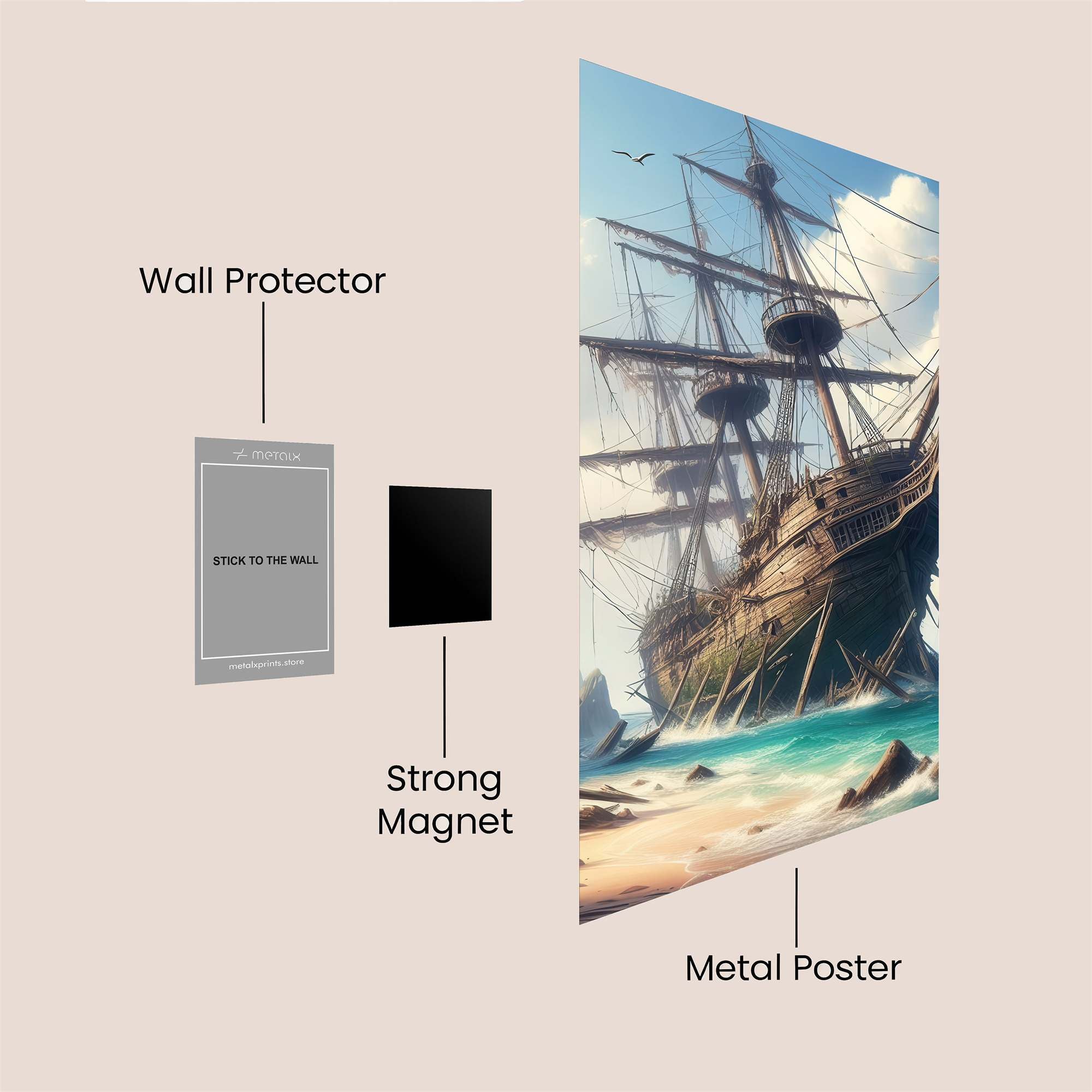 Blackbeard's Despair Safe Wall Magnetic / M