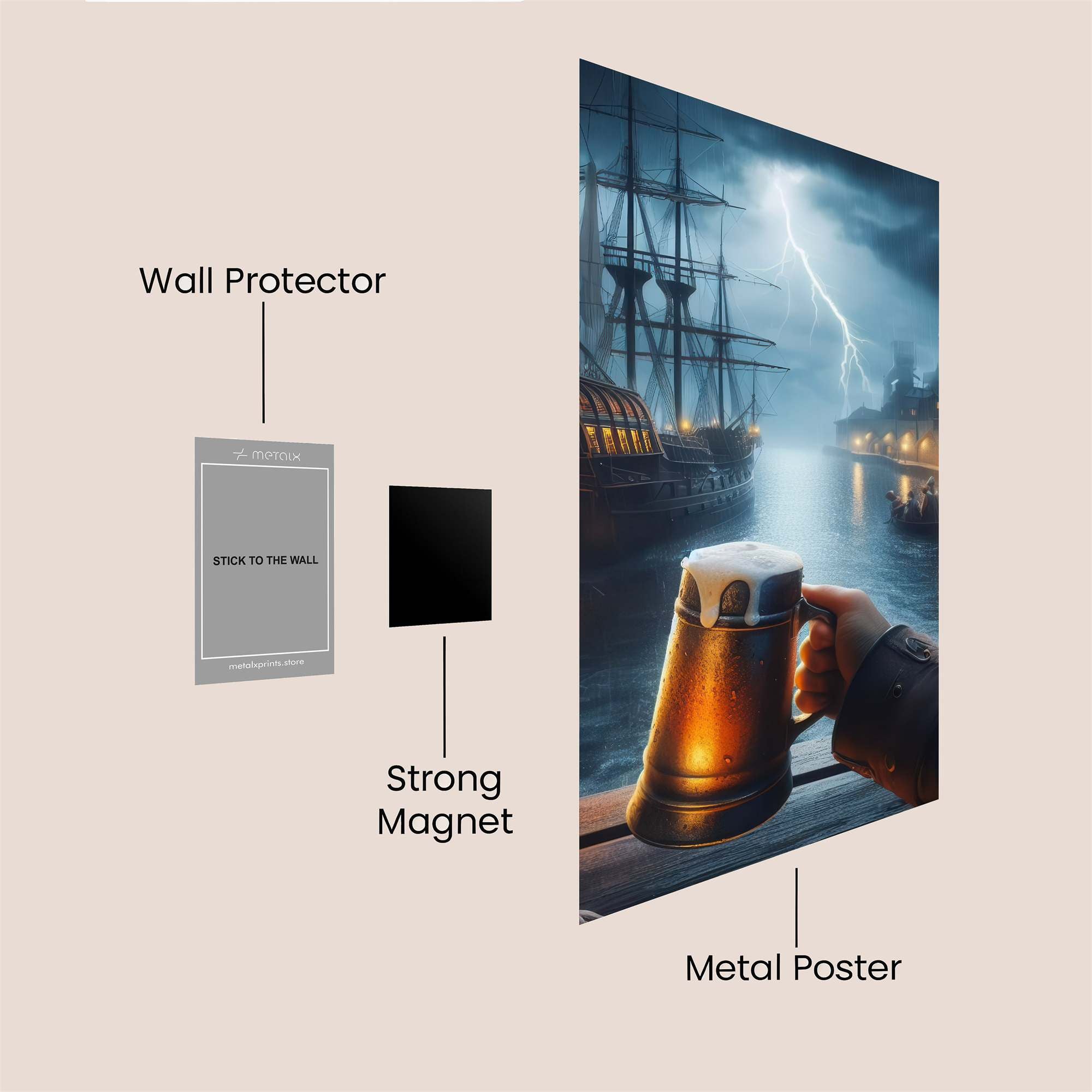 Pirate Revelry Safe Wall Magnetic / M