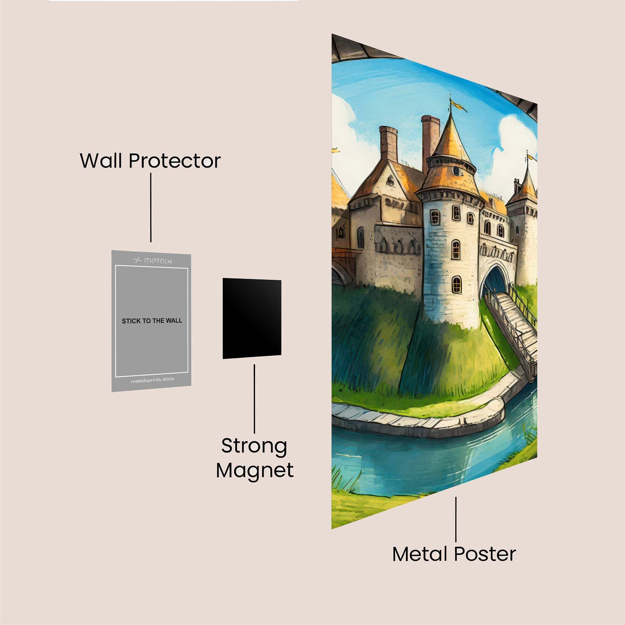 Castle Whimsy Safe Wall Magnetic / M