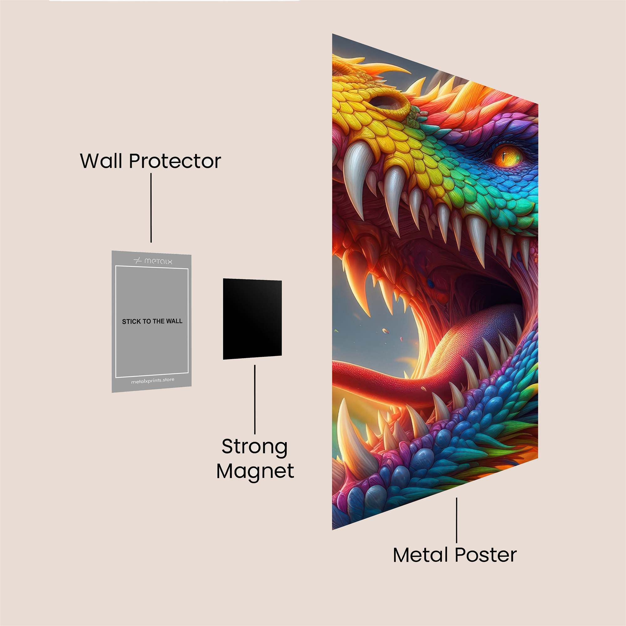 RainbowDragon Safe Wall Magnetic / M