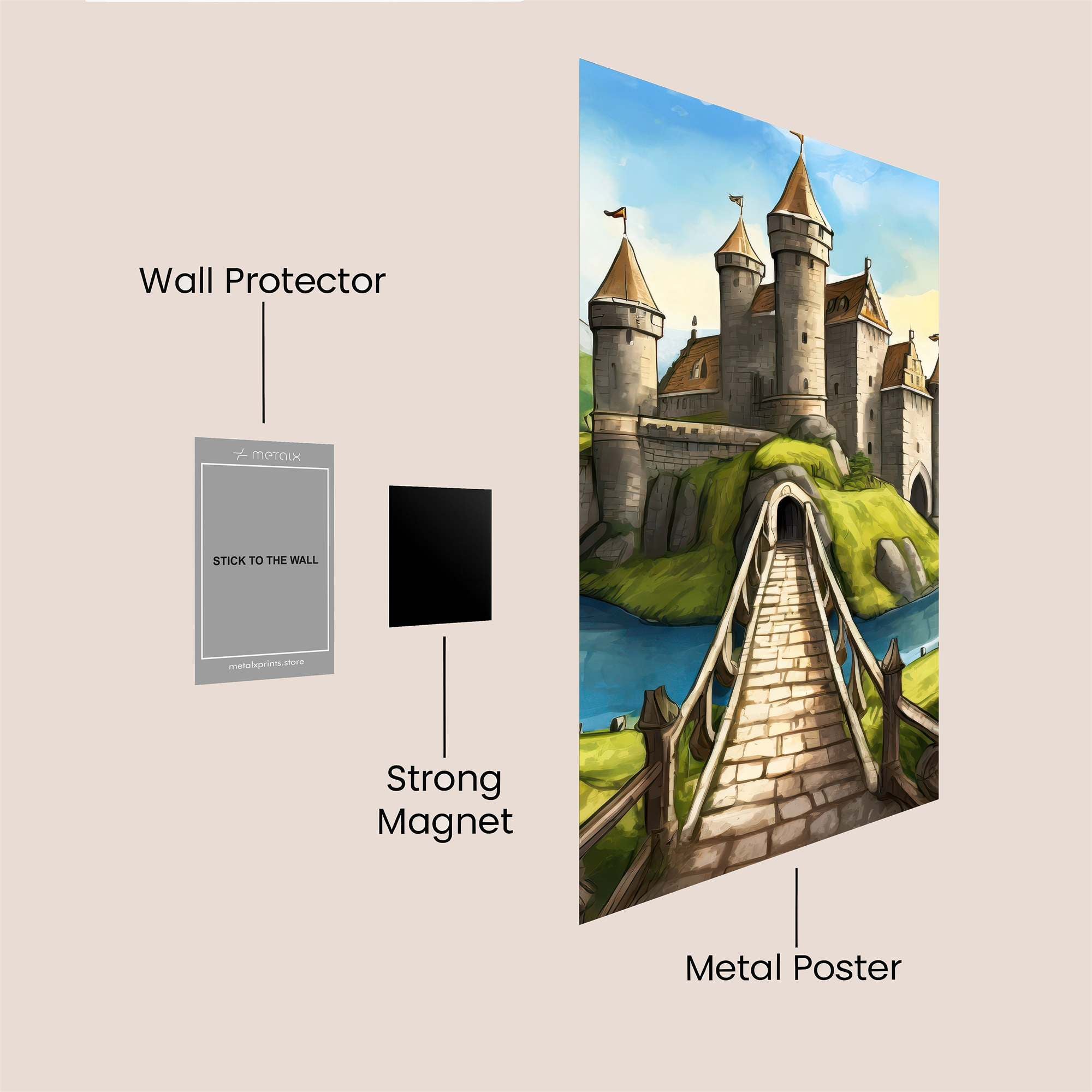 Castle Serenity Safe Wall Magnetic / M