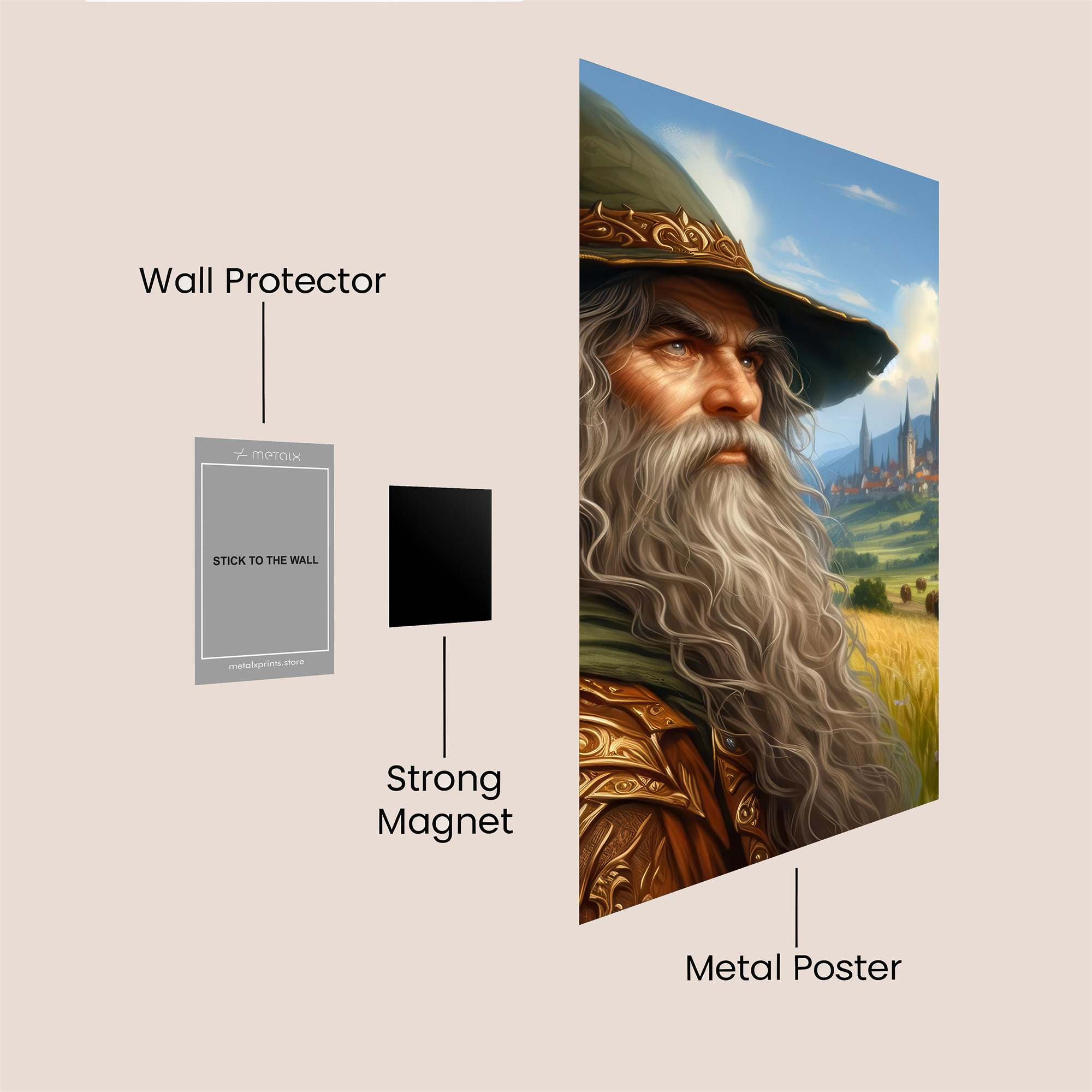 Wizard Serene Safe Wall Magnetic / M