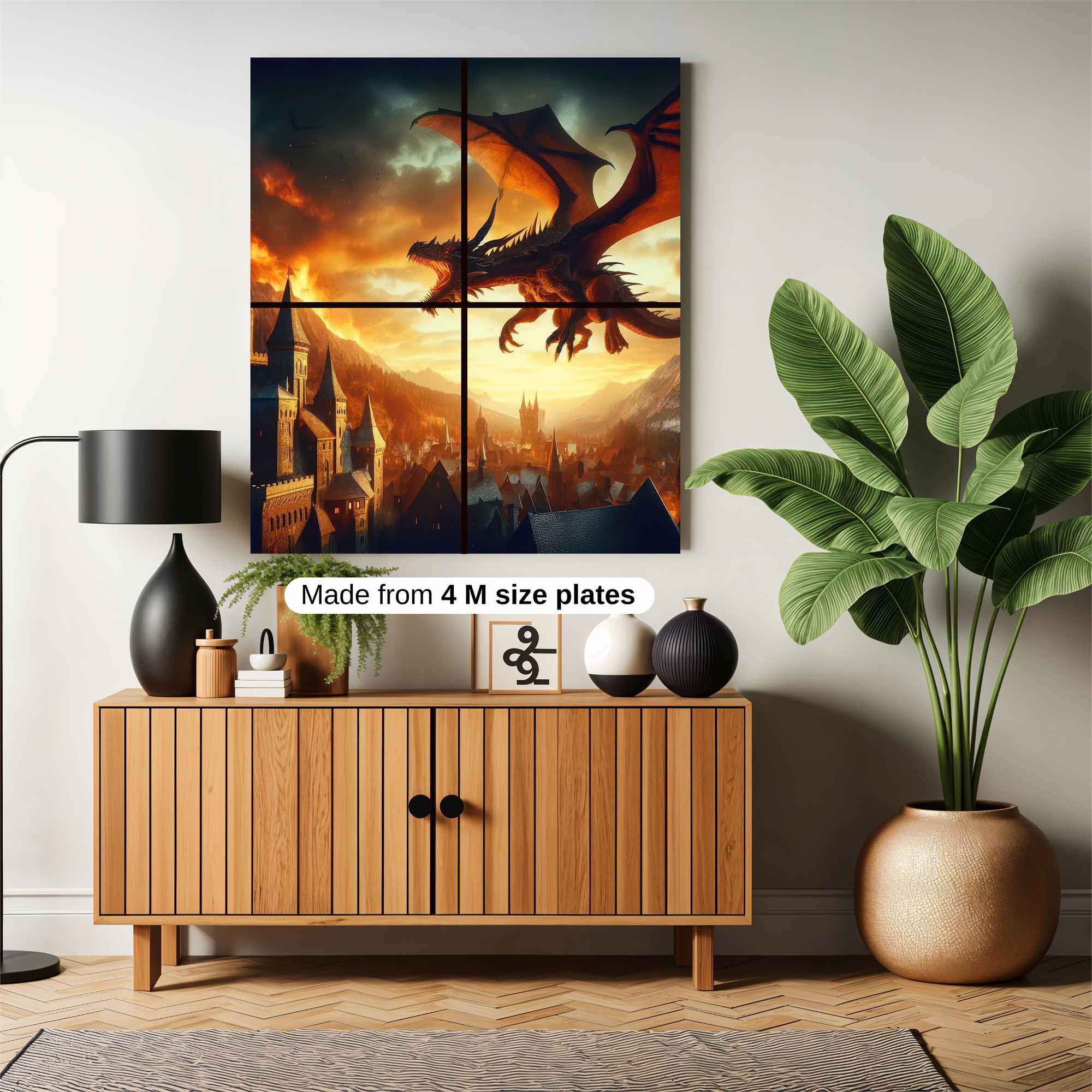 Dragon Apocalypse Safe Wall Magnetic / M