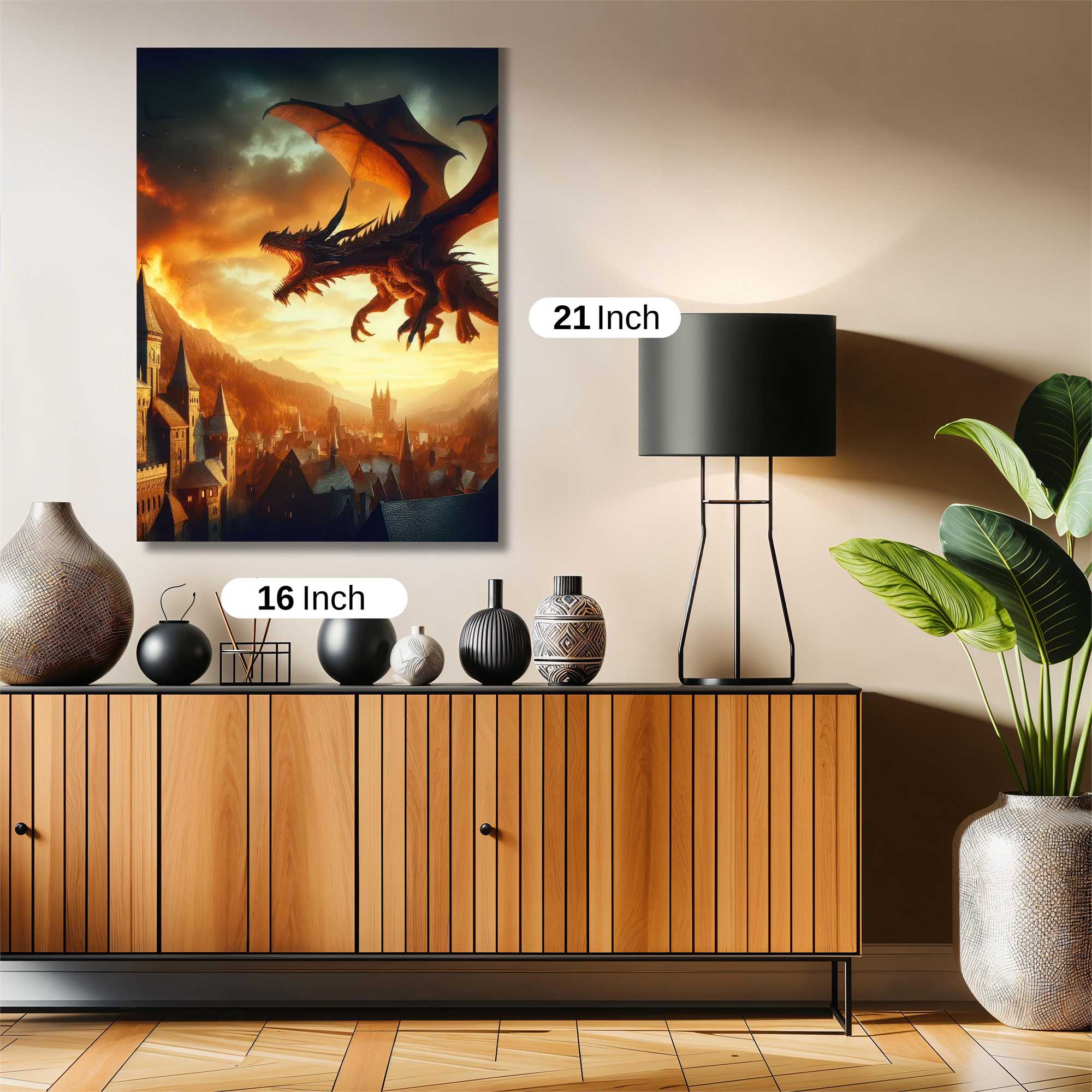 Dragon Apocalypse Safe Wall Magnetic / M