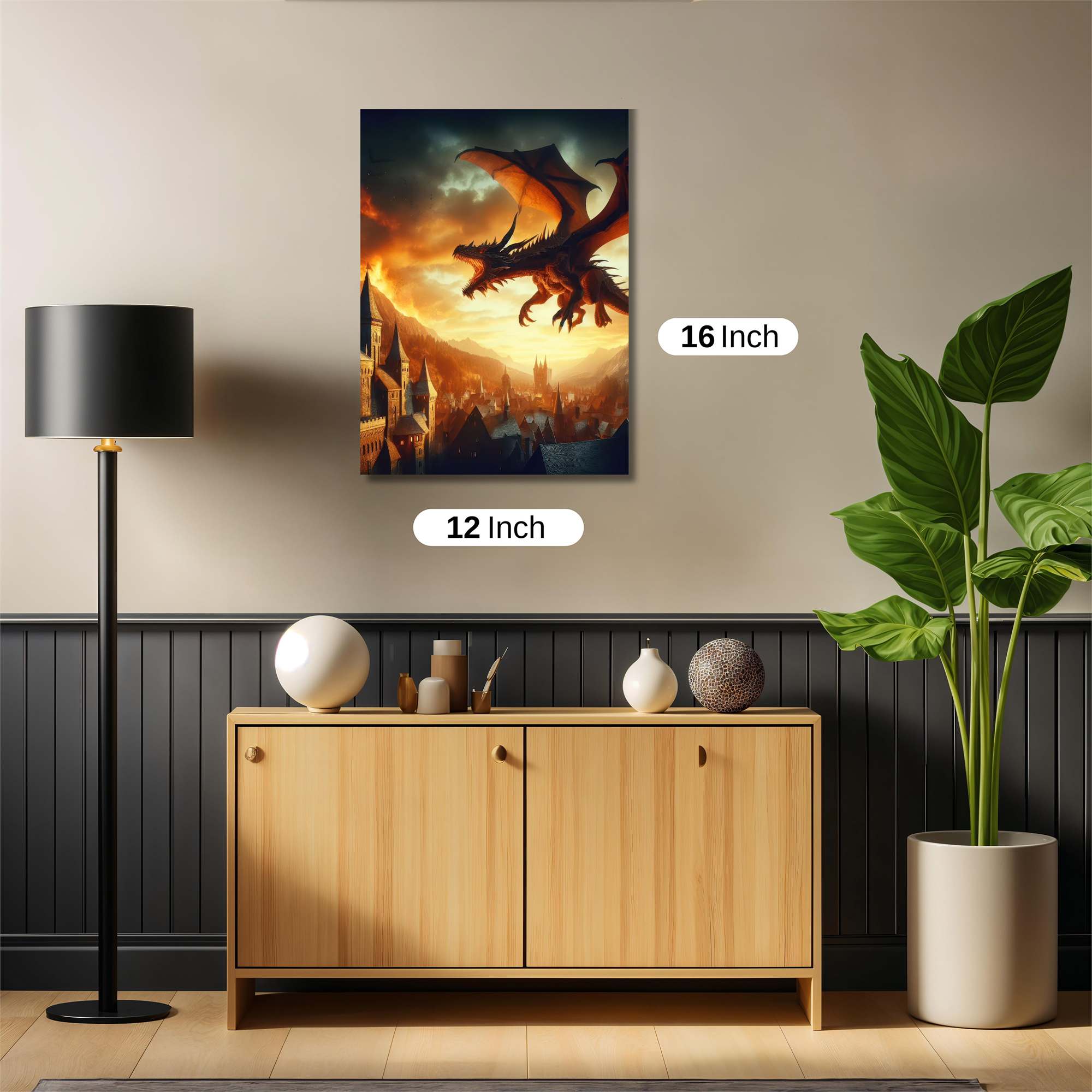 Dragon Apocalypse Safe Wall Magnetic / M