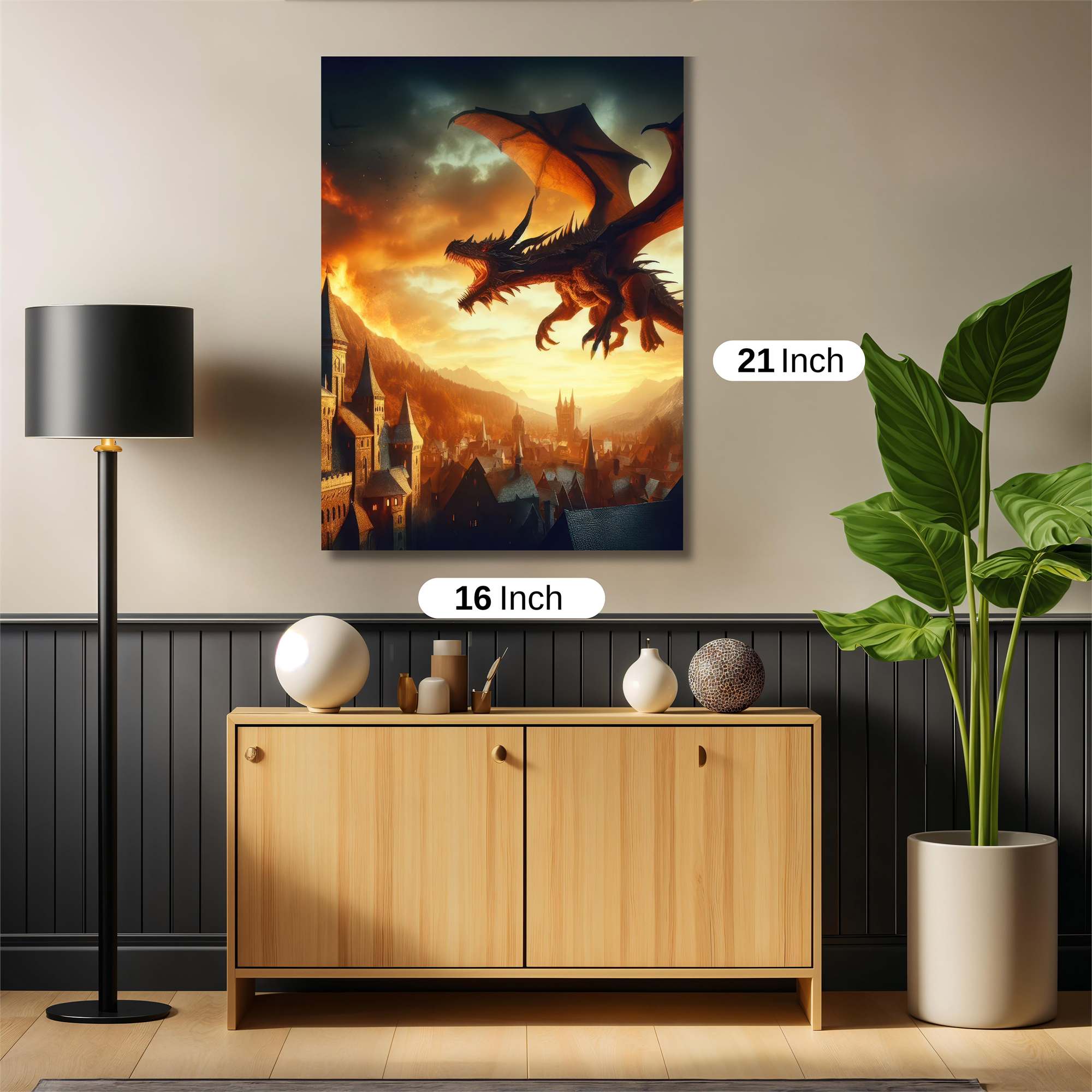 Dragon Apocalypse Safe Wall Magnetic / M