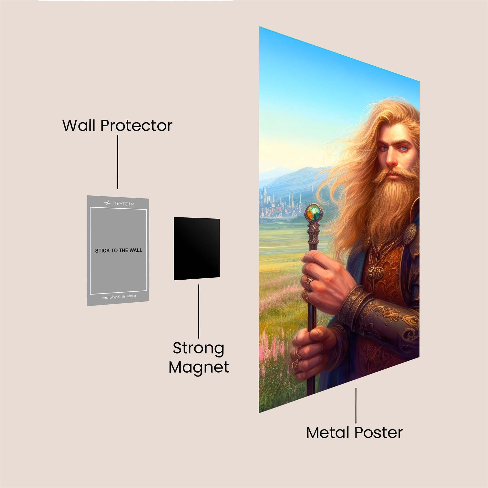 Wizard Serene Safe Wall Magnetic / M