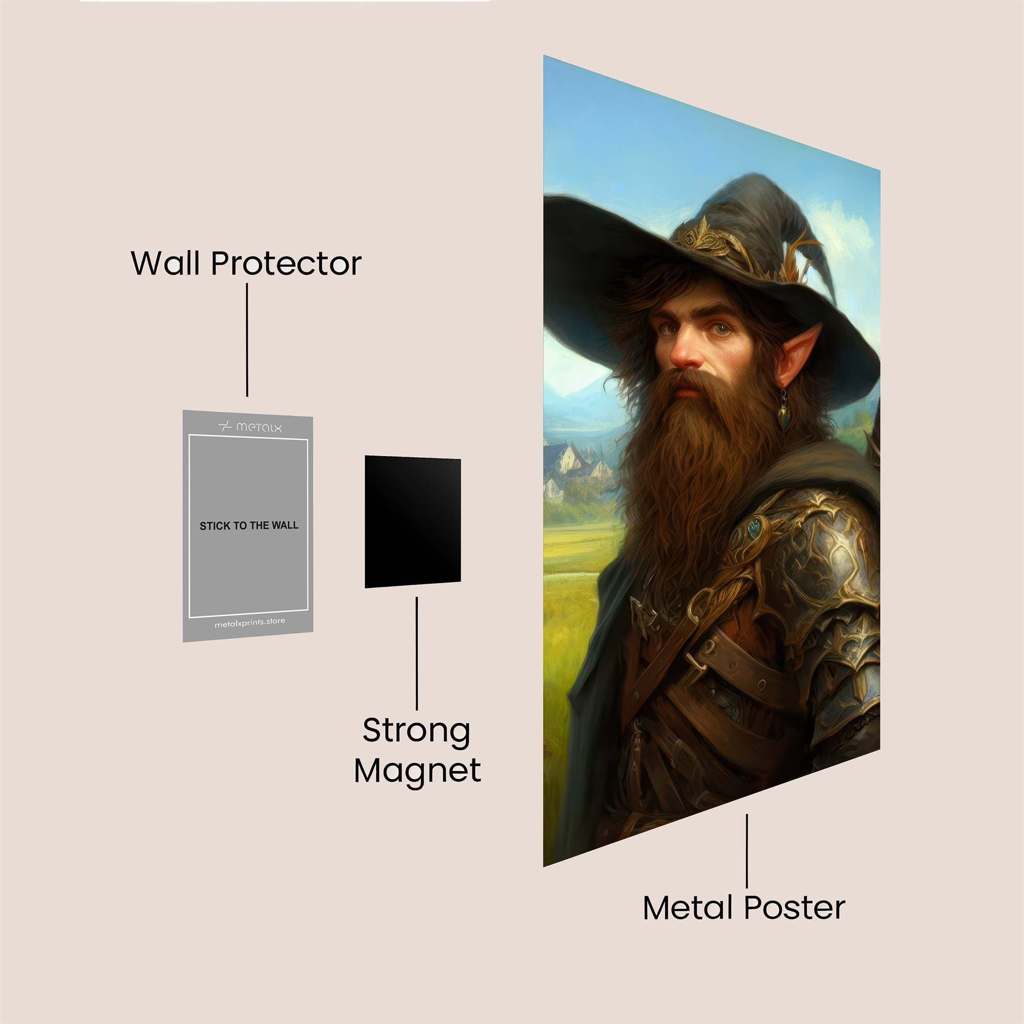 Elf Adventurous Safe Wall Magnetic / M