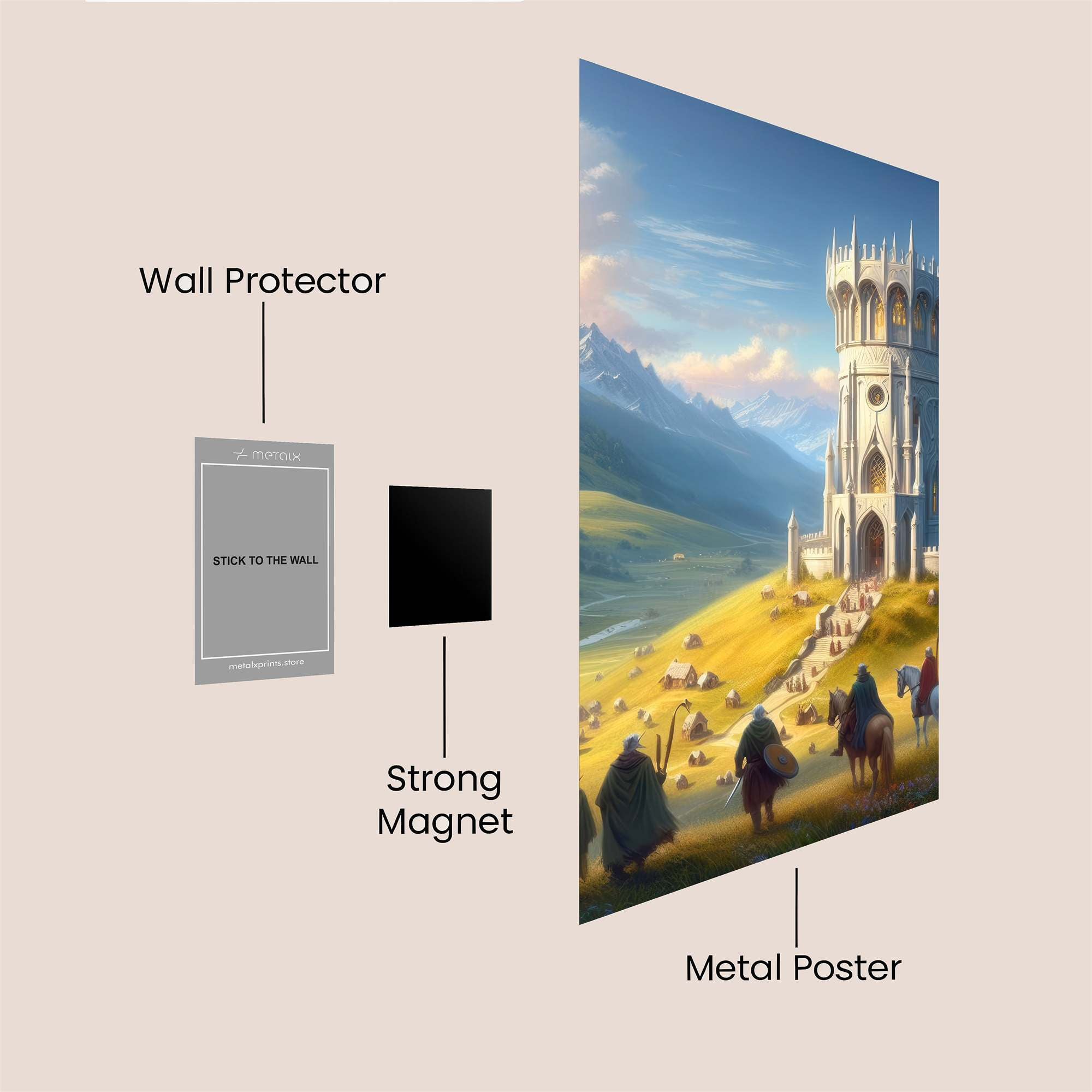 Castle Serenity Safe Wall Magnetic / M