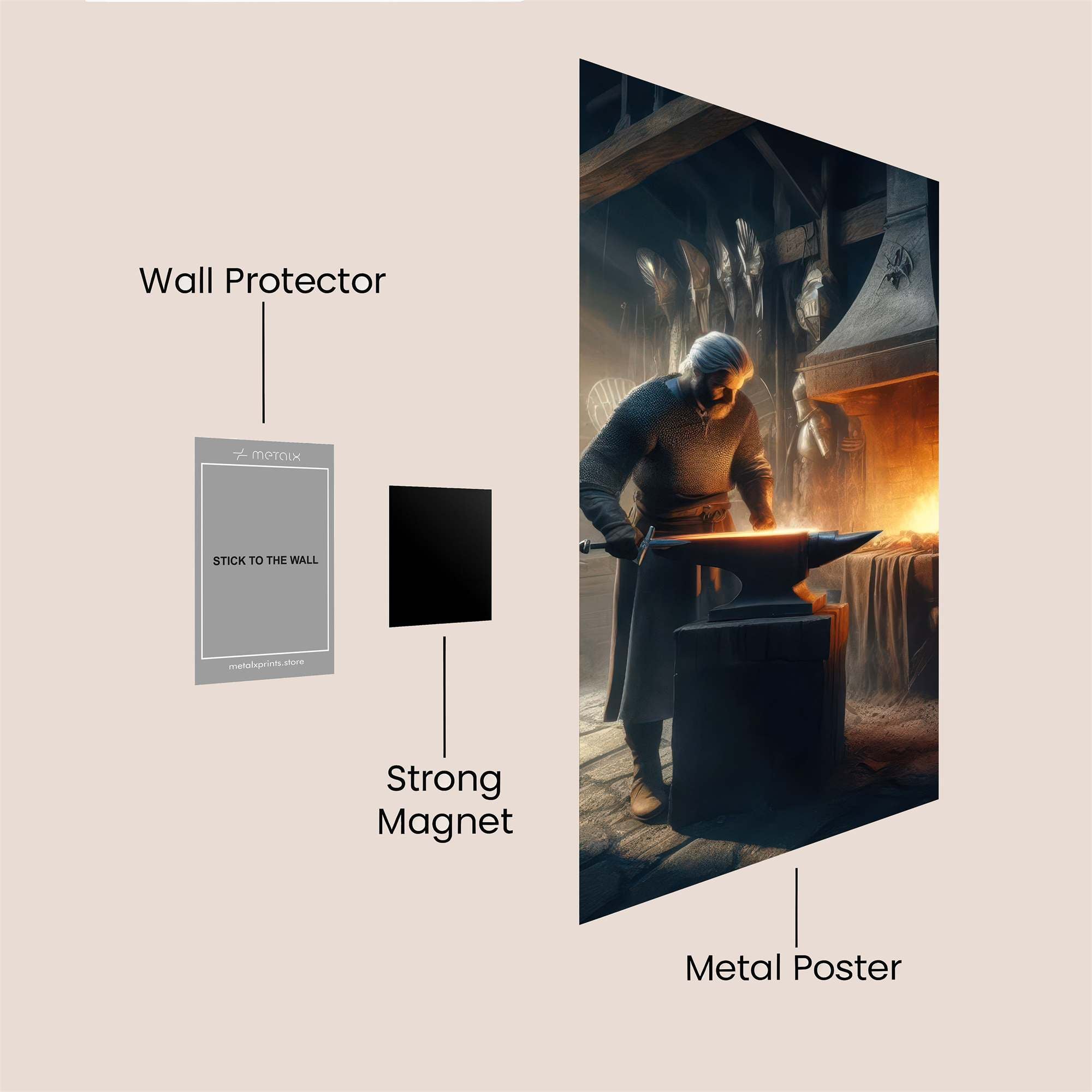 Blacksmith Valor Safe Wall Magnetic / M