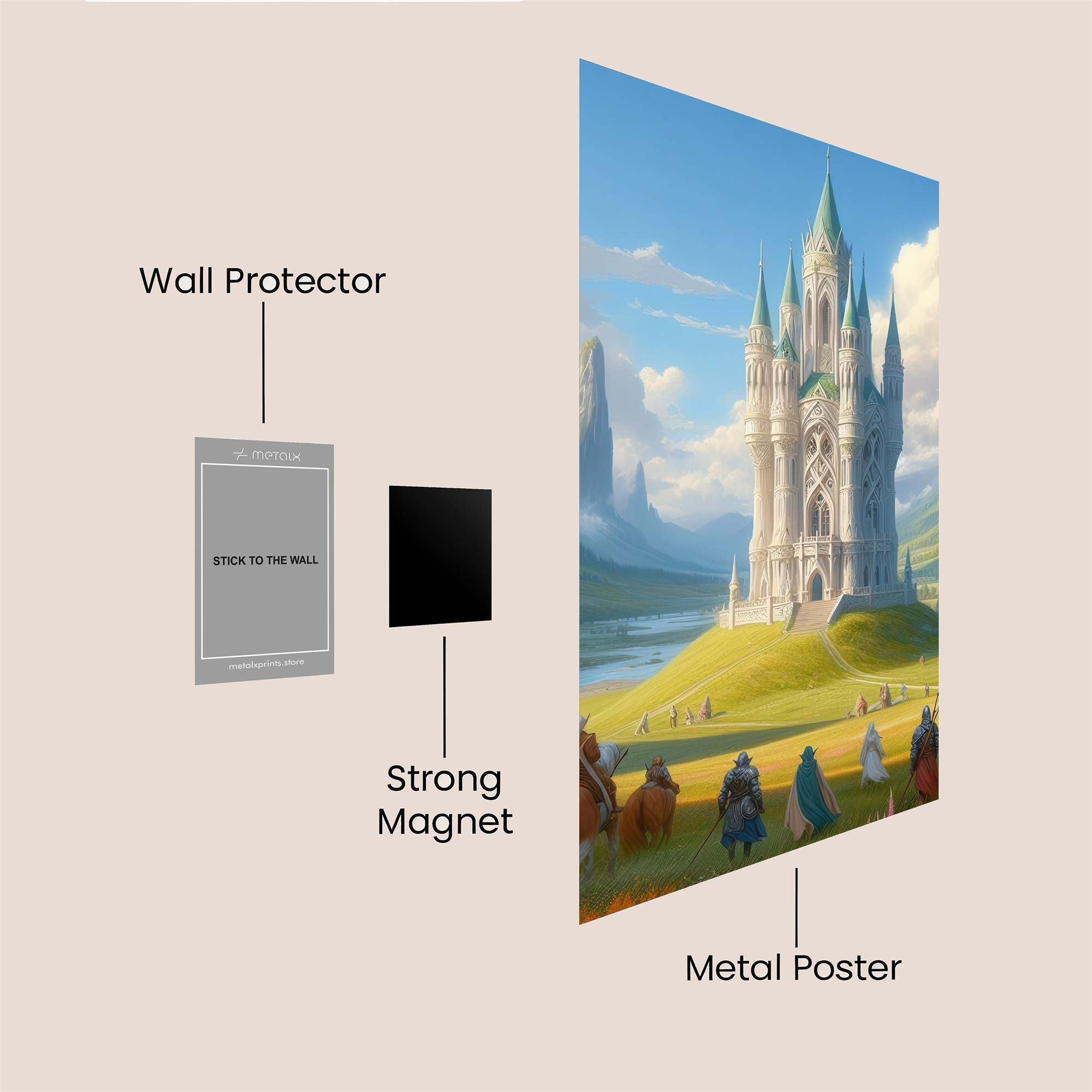Castle Radiance Safe Wall Magnetic / M
