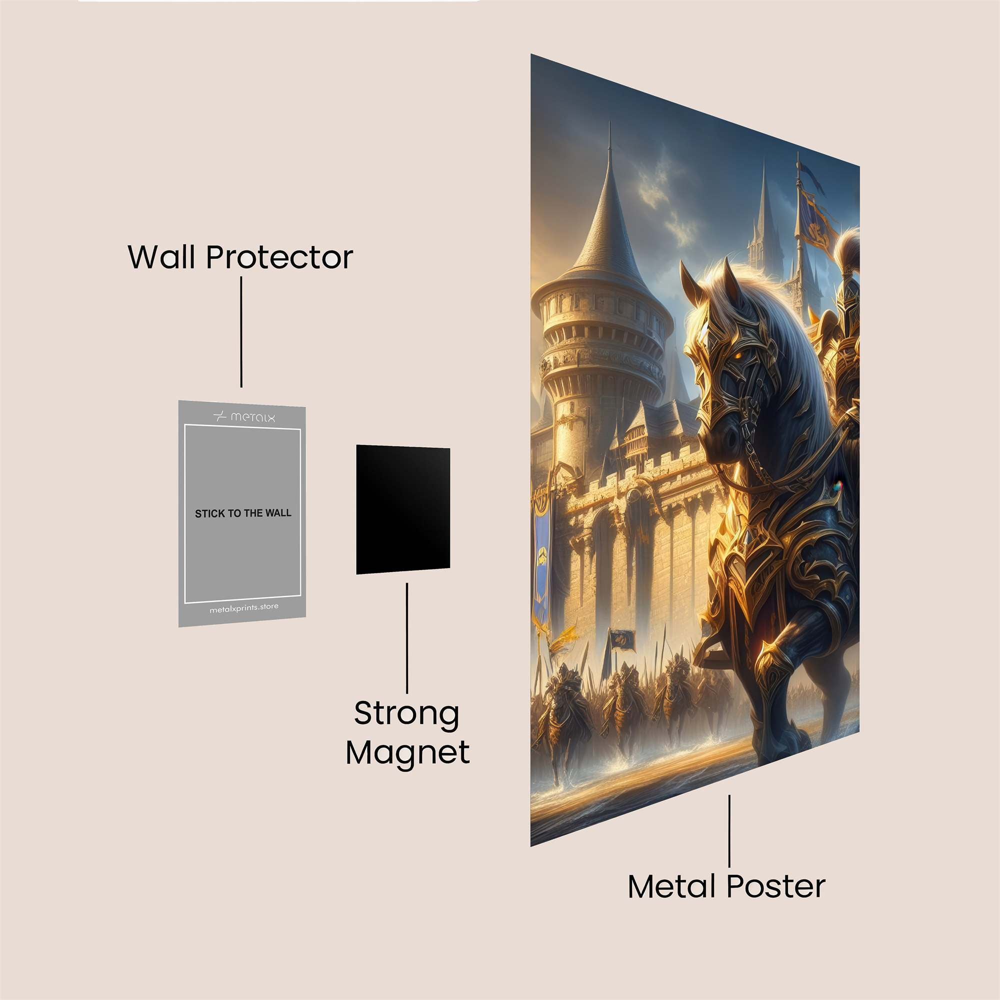 Knight Triumphant Safe Wall Magnetic / M