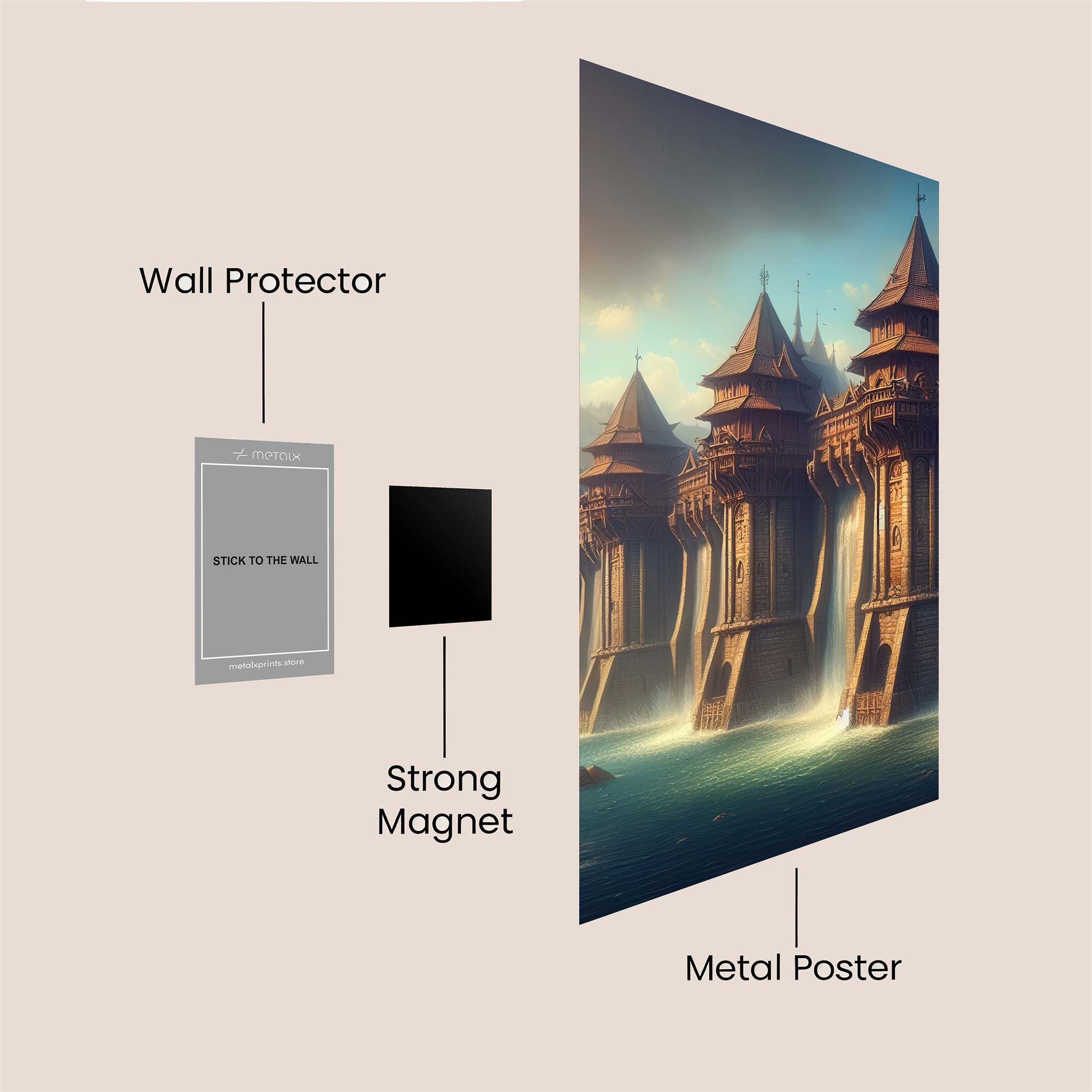 Castle Serenity Safe Wall Magnetic / M