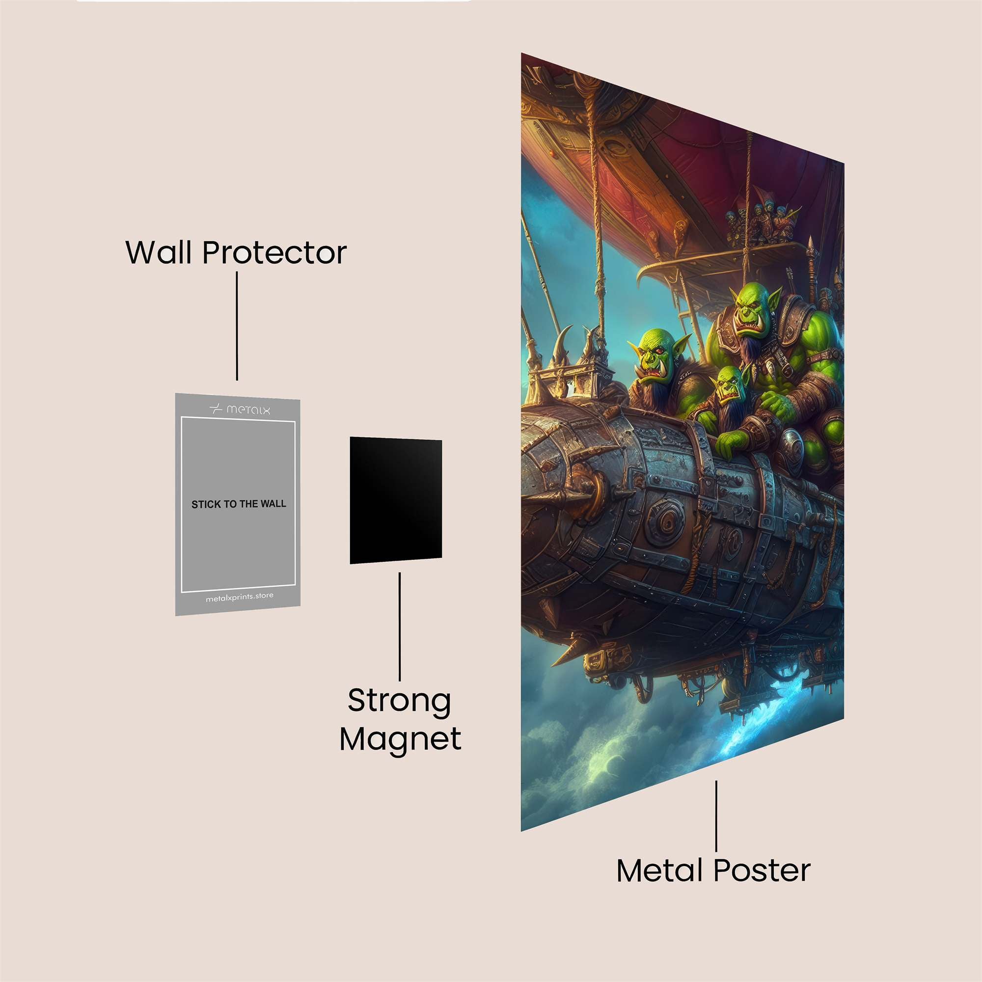 Goblin Adventure Safe Wall Magnetic / M