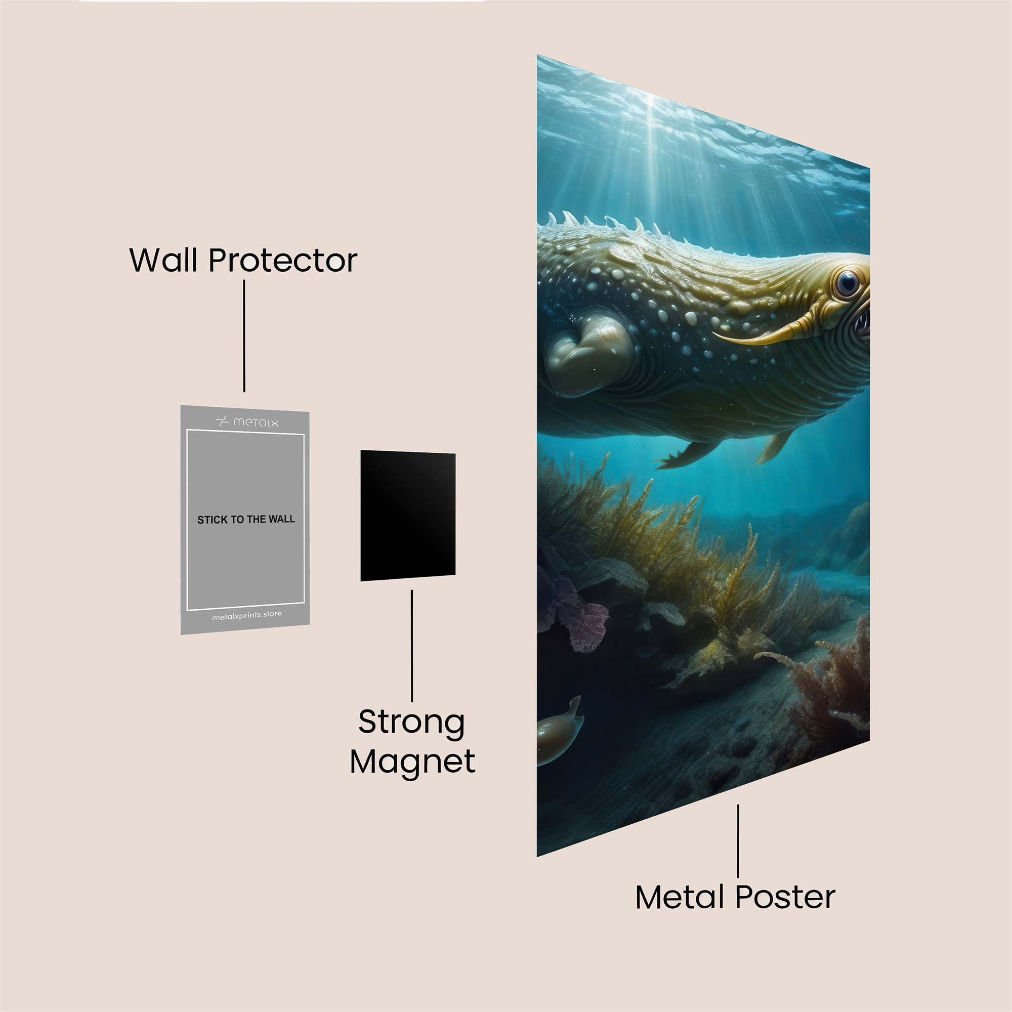 Dunkleosteus Dream Safe Wall Magnetic / M