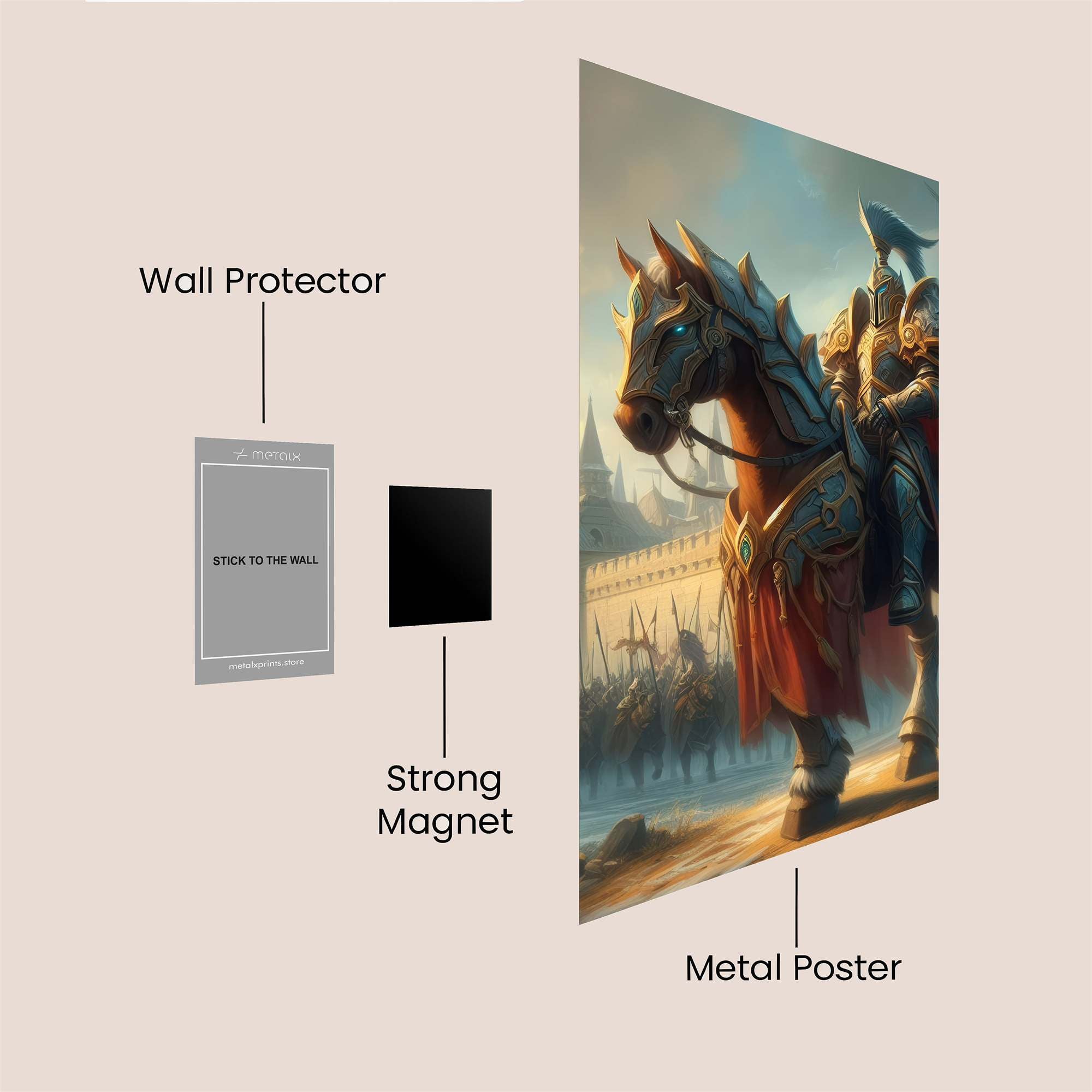 Knightly Valor Safe Wall Magnetic / M