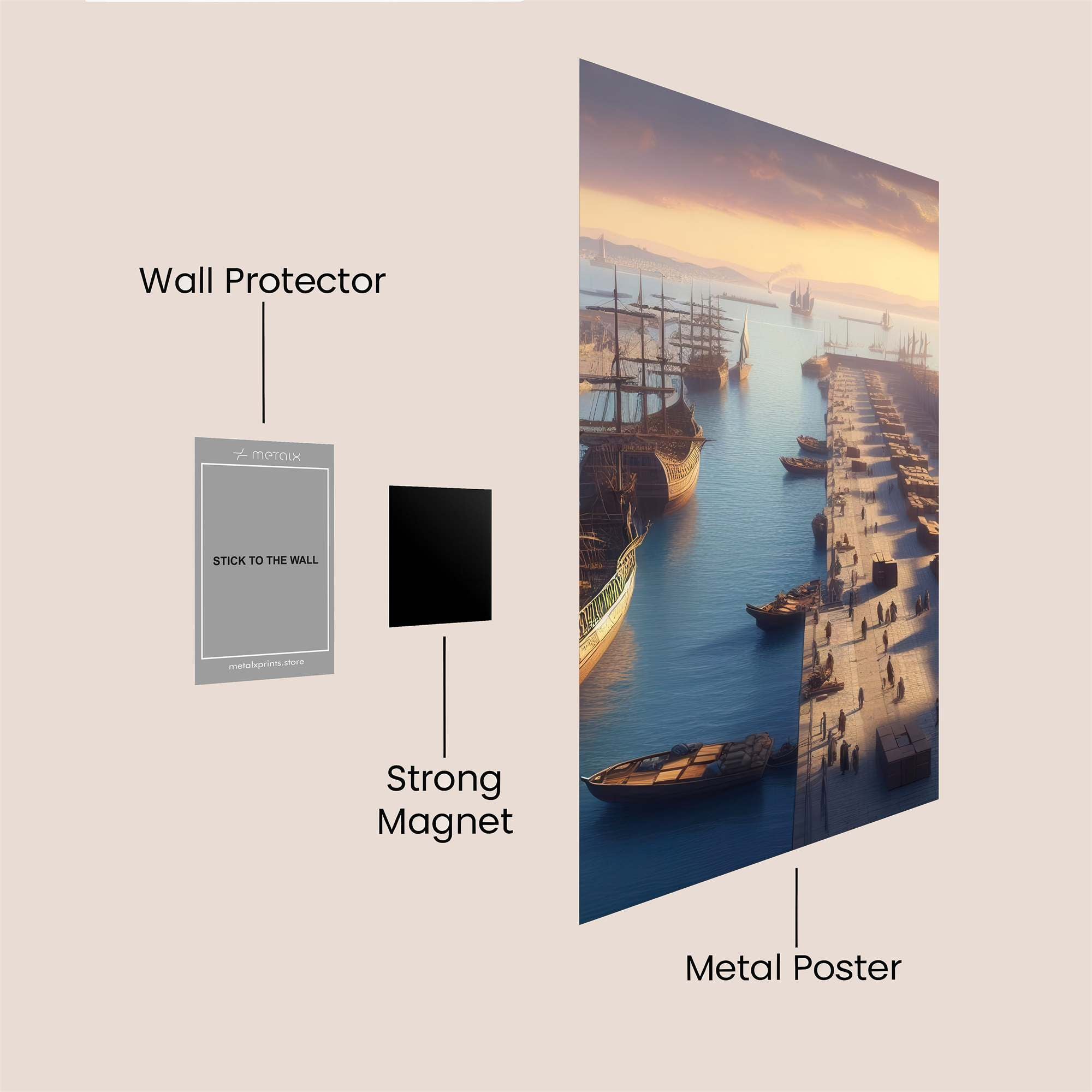 Harbor Twilight Safe Wall Magnetic / M