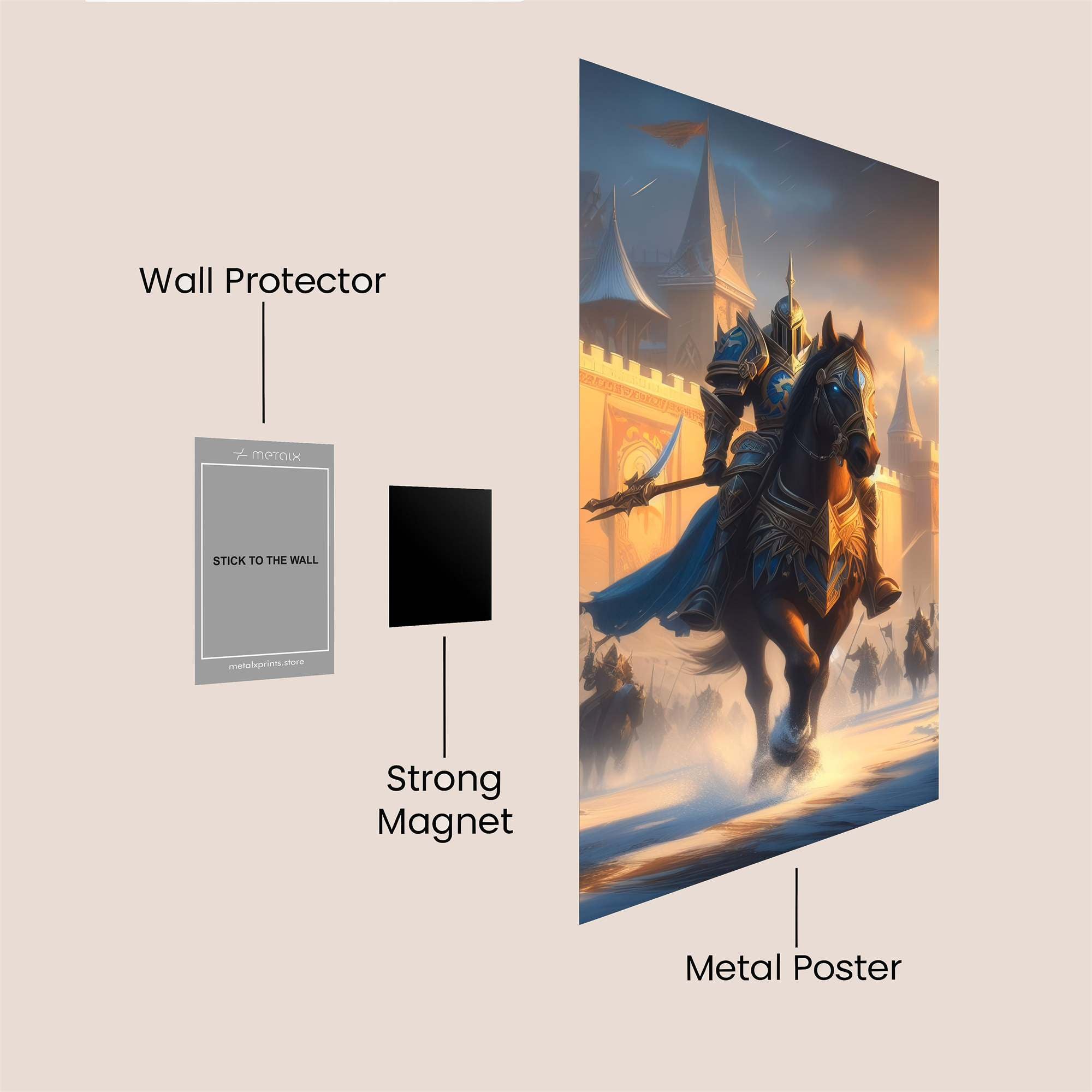 Knightly Valor Safe Wall Magnetic / M