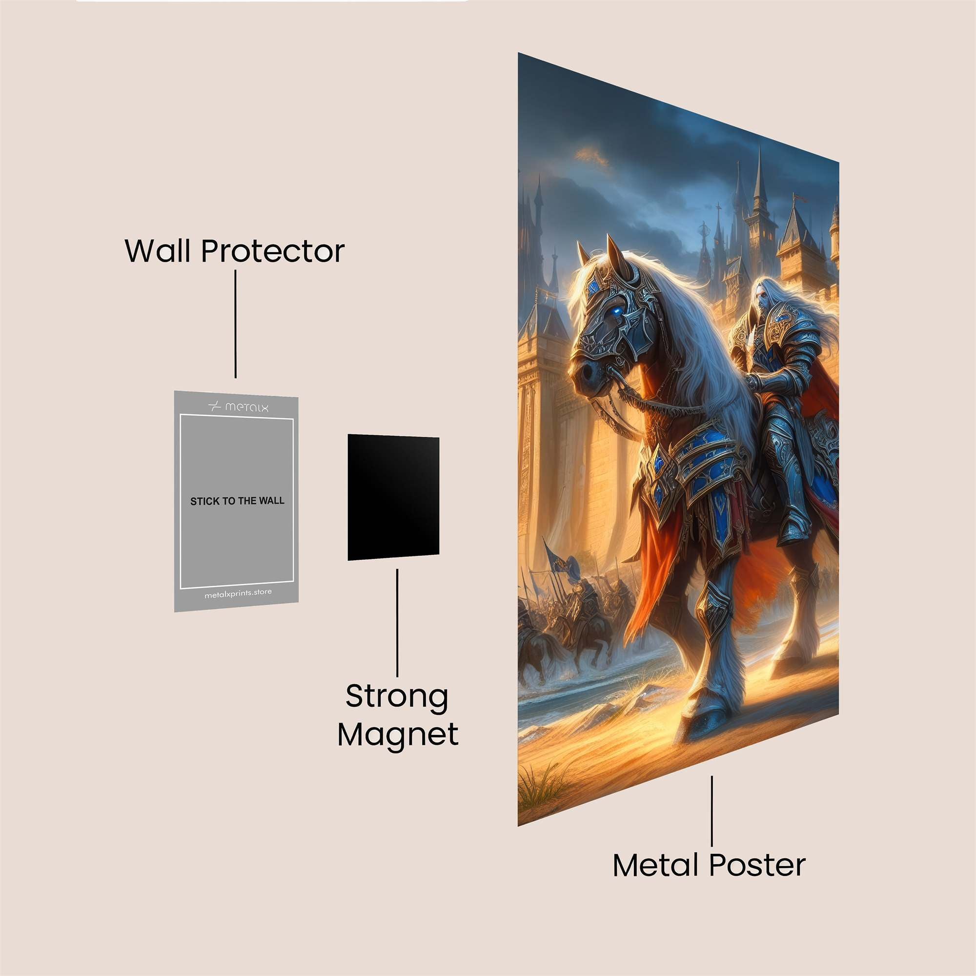 Knightly Valor Safe Wall Magnetic / M