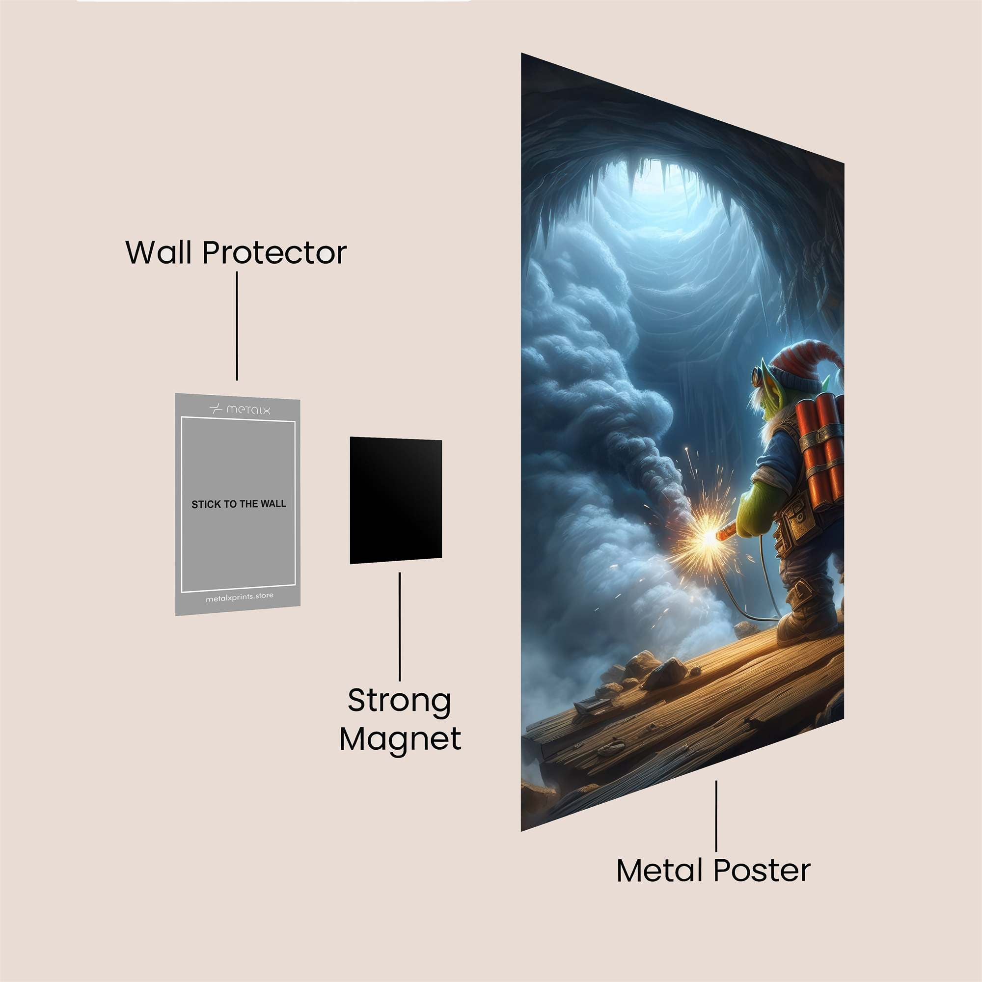 Goblin Explosive Safe Wall Magnetic / M