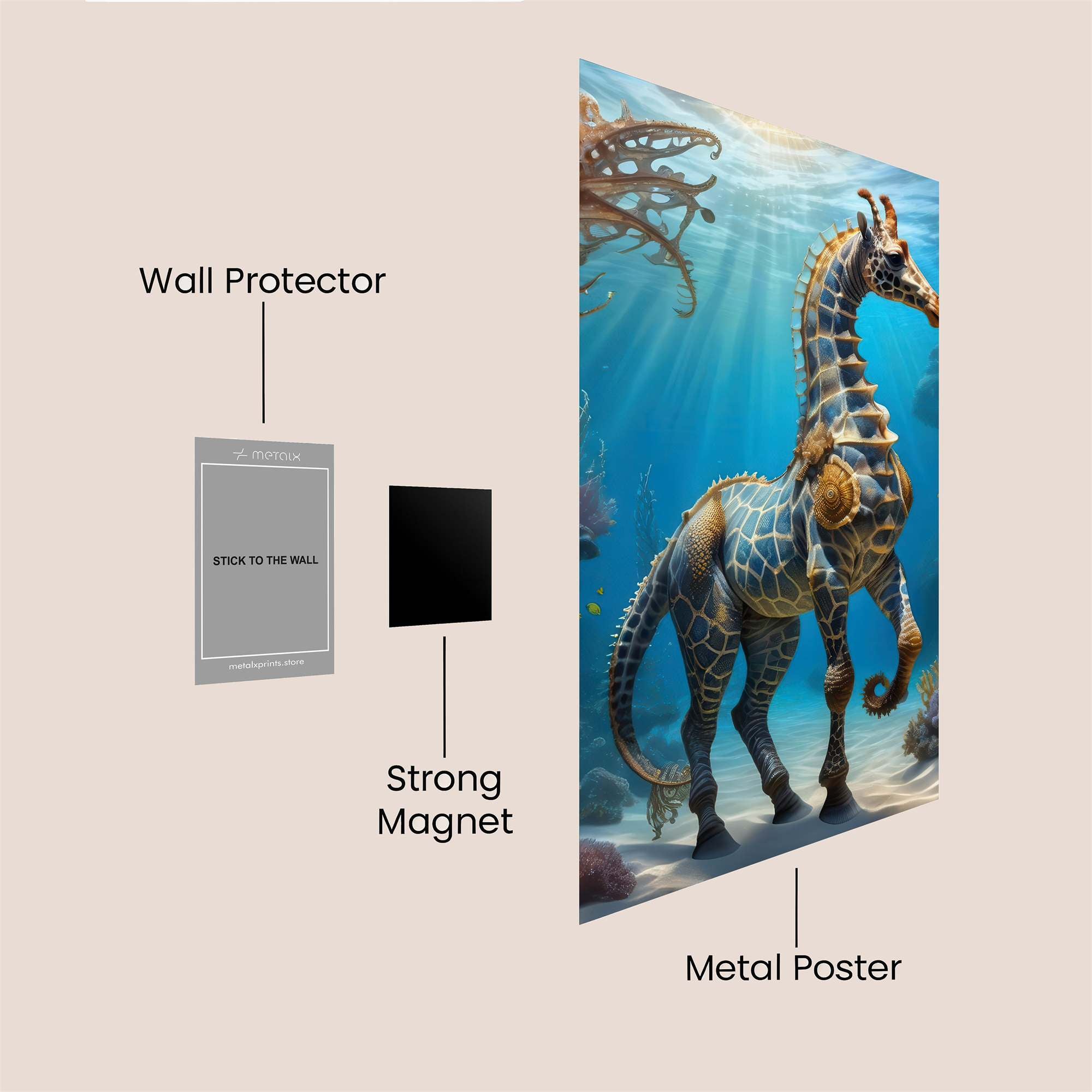 Giraffe Enigma Safe Wall Magnetic / M
