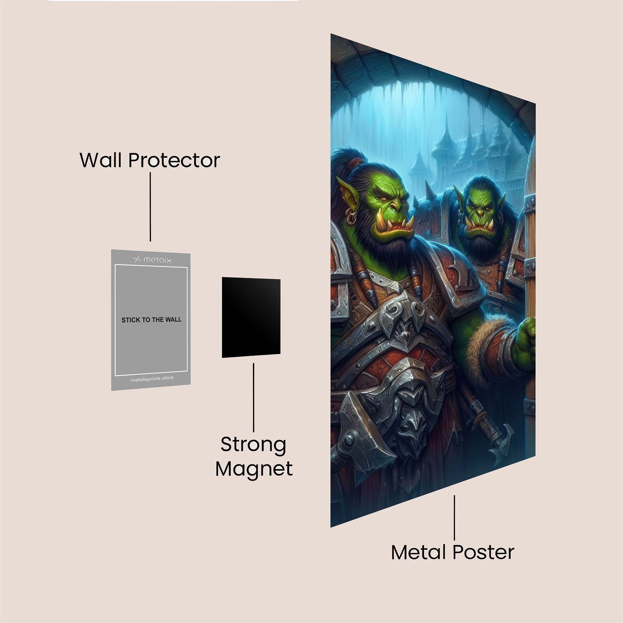 Orcs Intrepid Safe Wall Magnetic / M