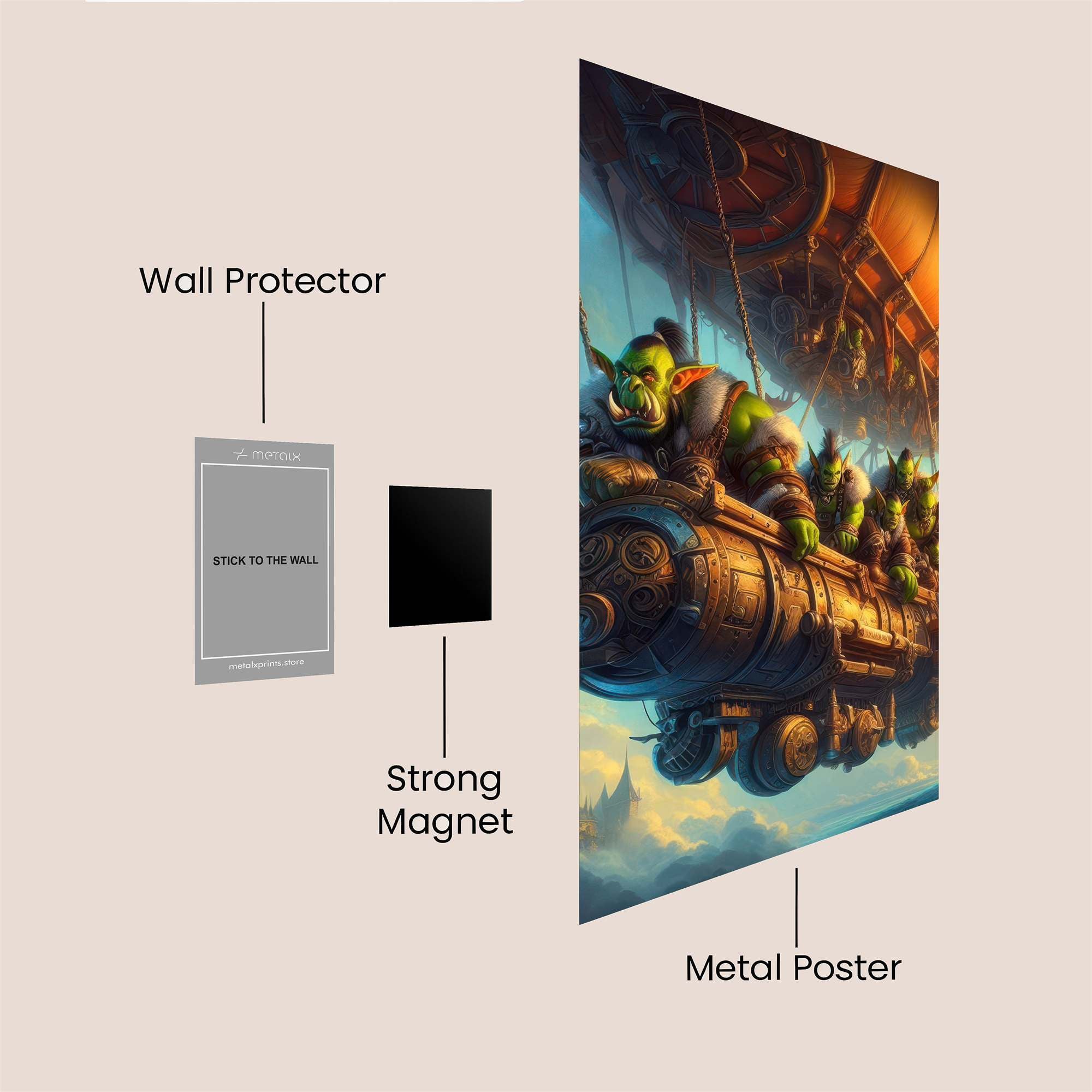 Goblin Adventure Safe Wall Magnetic / M