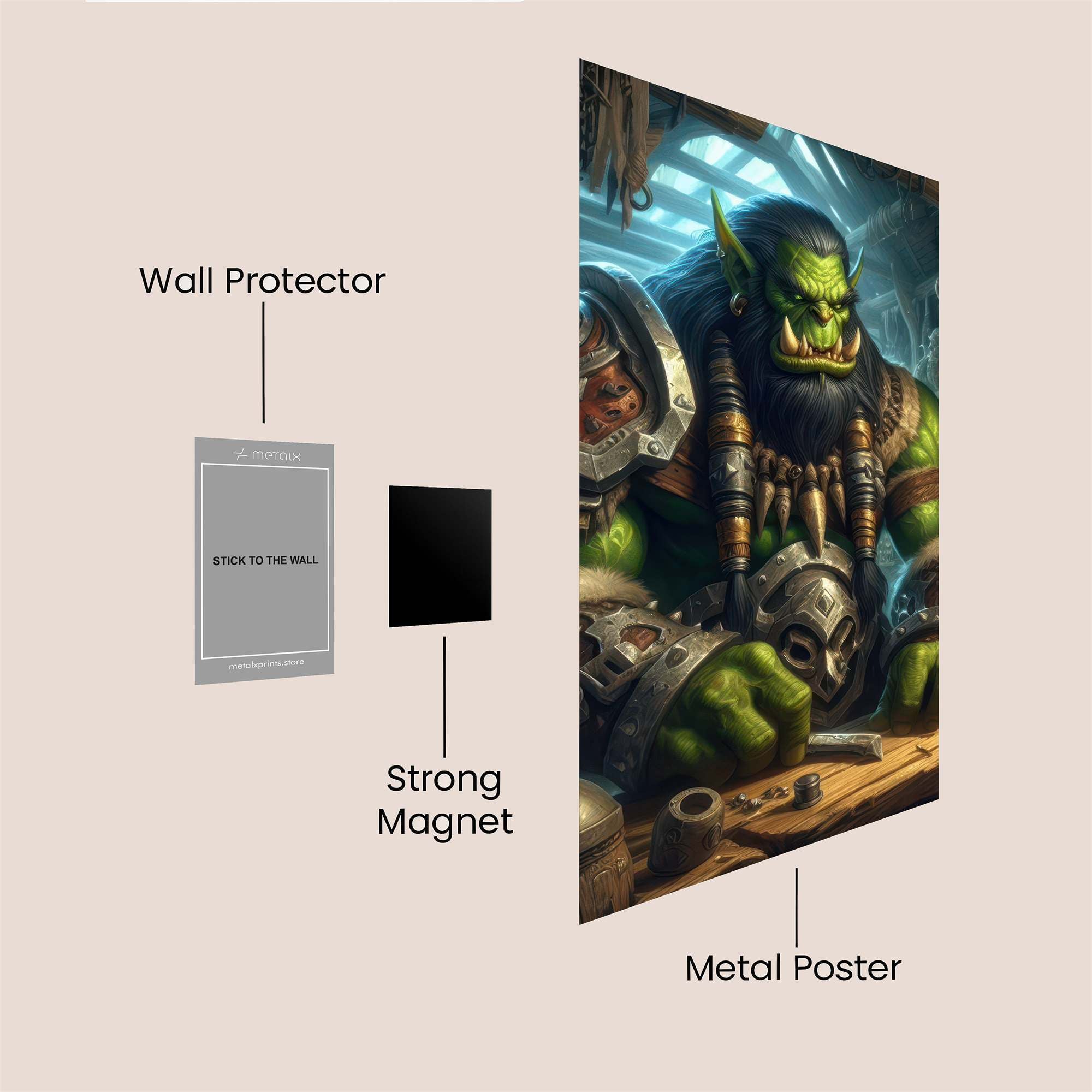 Thrall Industrious Safe Wall Magnetic / M