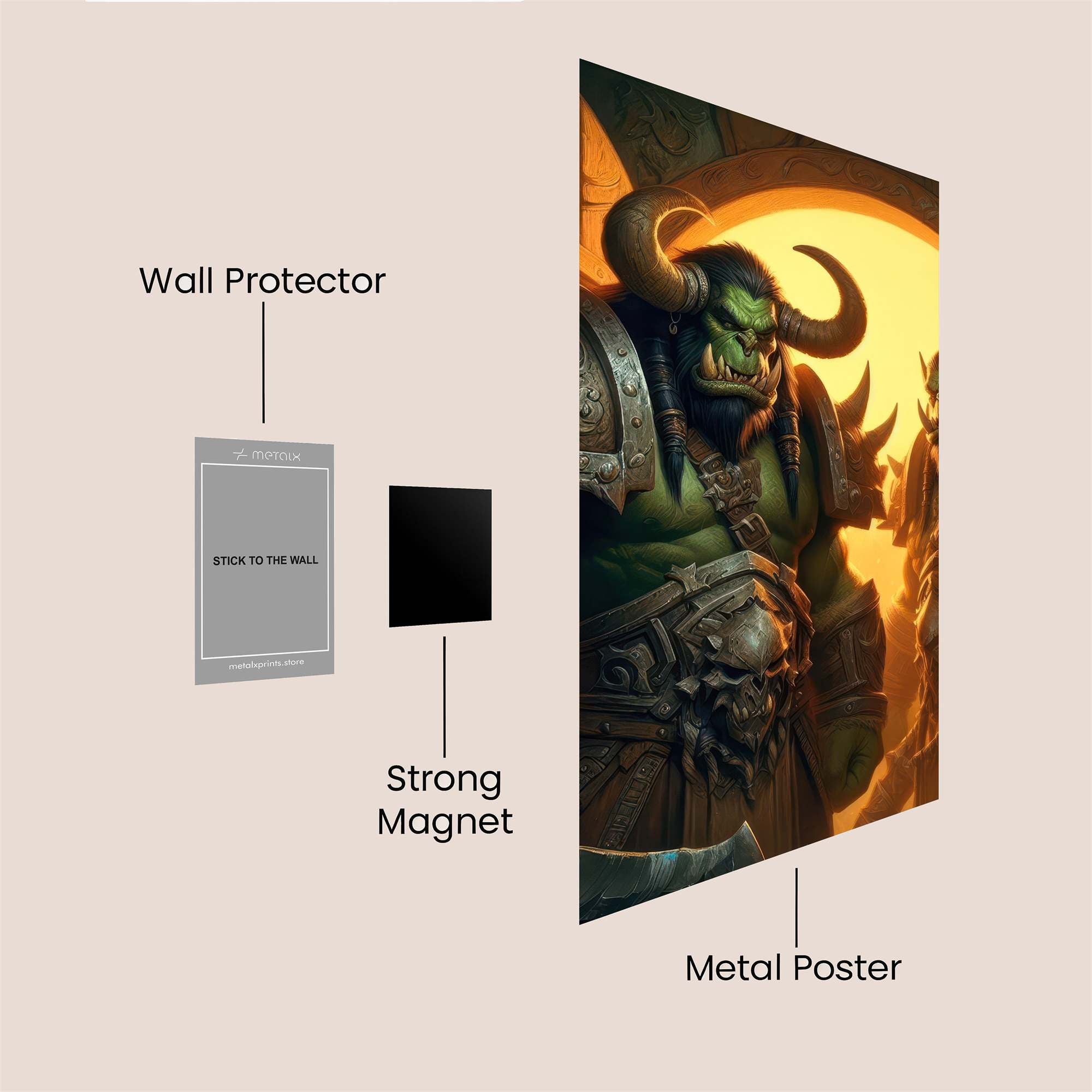 Orcs Resolute Safe Wall Magnetic / M