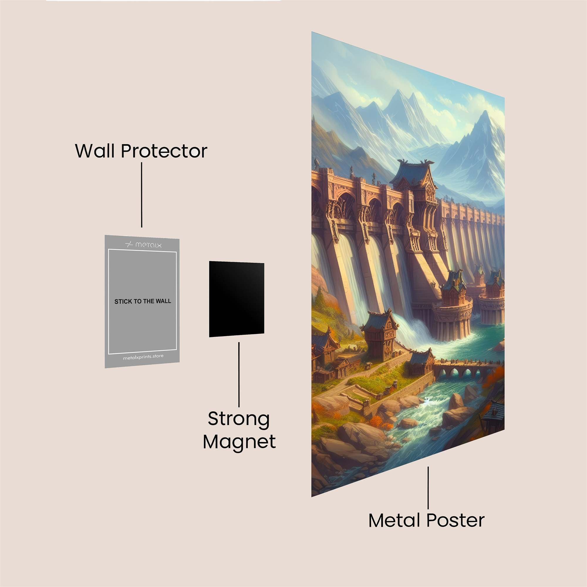 Mountainous Majesty Safe Wall Magnetic / M