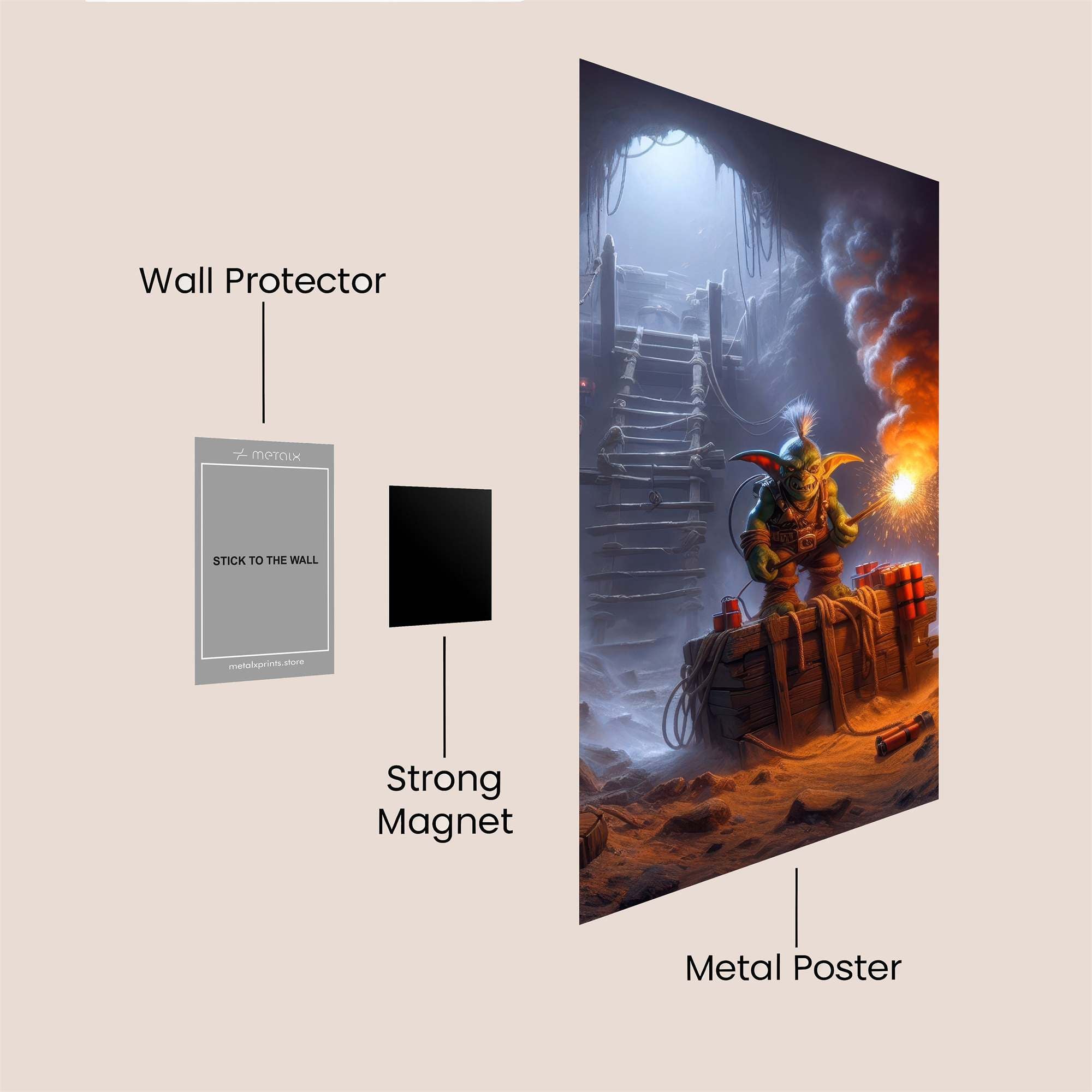 Goblin Explosive Safe Wall Magnetic / M